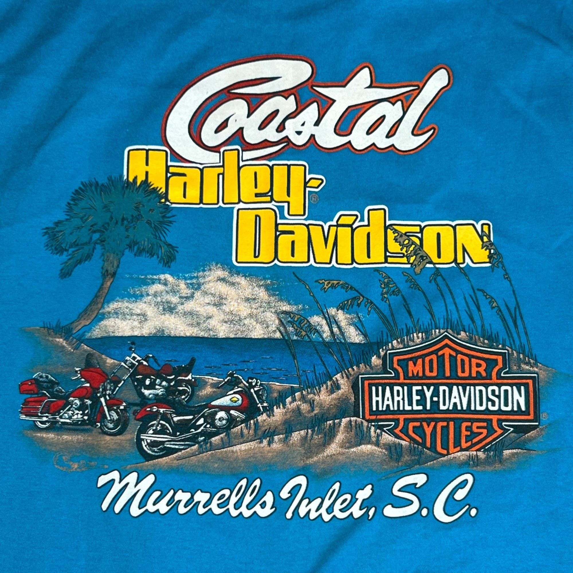 Harley Davidson Vintage 1987 Harley-Davidson Coastal Muscle T-Shirt ...