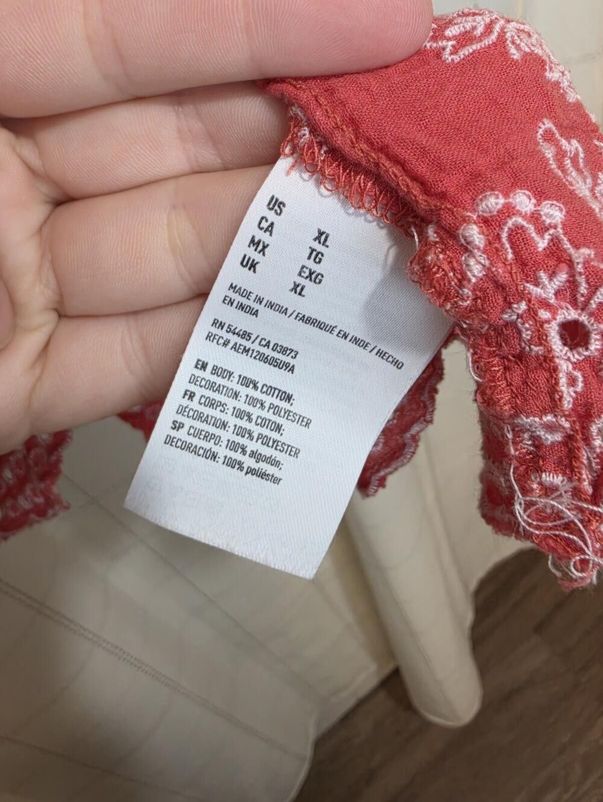 American Eagle Outfitters American Eagle Cotton Top Size XL / US 12-14 / IT 48-50 - 6 Thumbnail