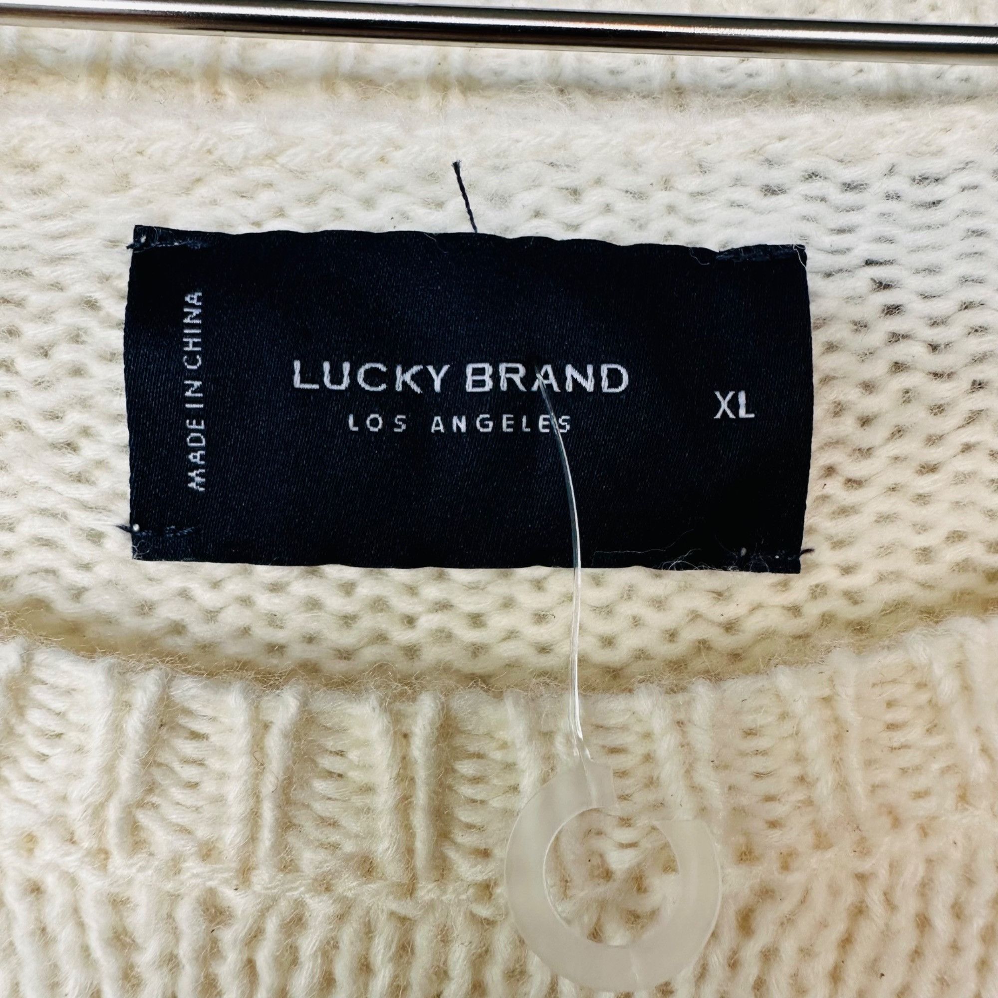 Lucky Brand ❤️LUCKY BRAND XL Women's Rose Floral Pullover Sweater Scoop Size XL / US 12-14 / IT 48-50 - 5 Thumbnail