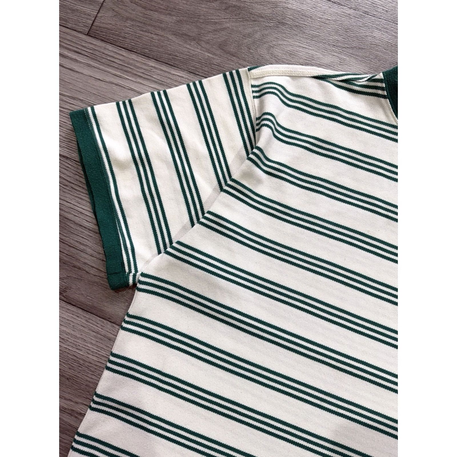 Adidas Adidas Equipment Vintage 90s Striped Short Sleeve T-Shirt White Green Size L Mens T-Shirt Size US L / EU 52-54 / 3 - 5 Thumbnail