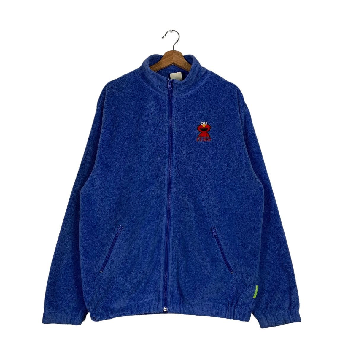 Japanese Brand SESAME STREET ELMO EMBROIDERY LOGO FLEECE JACKET #0120-C7 Size US L / EU 52-54 / 3 - 3 Thumbnail