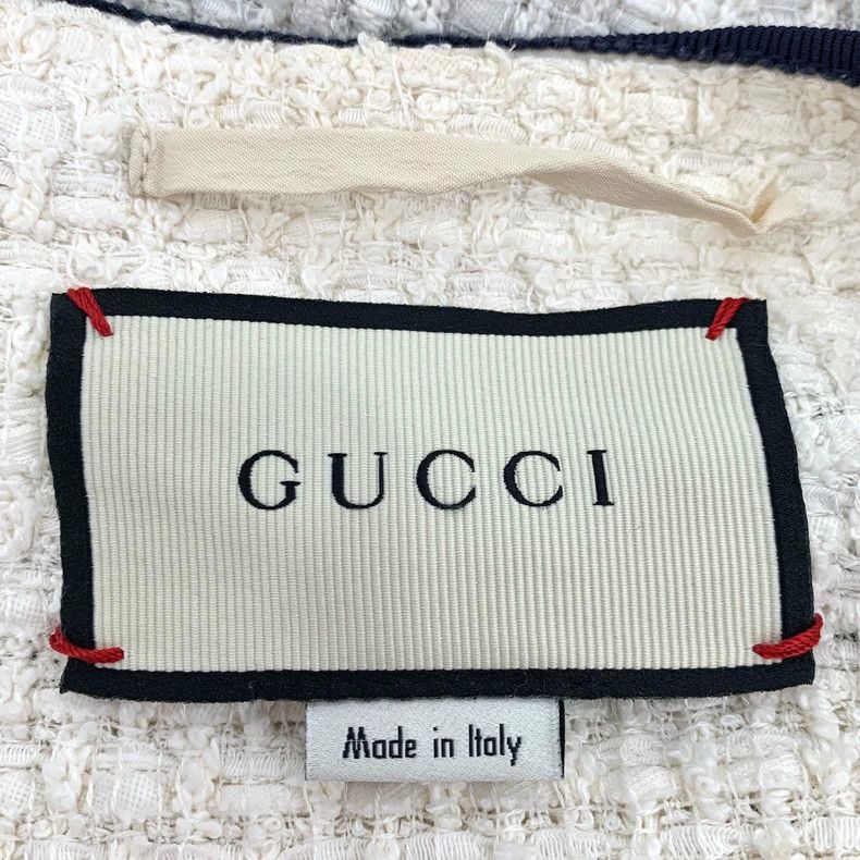 Gucci Gucci Color-blocked striped cotton cardigan jacket 2501-Nex Size US XS / EU 42 / 0 - 7 Thumbnail