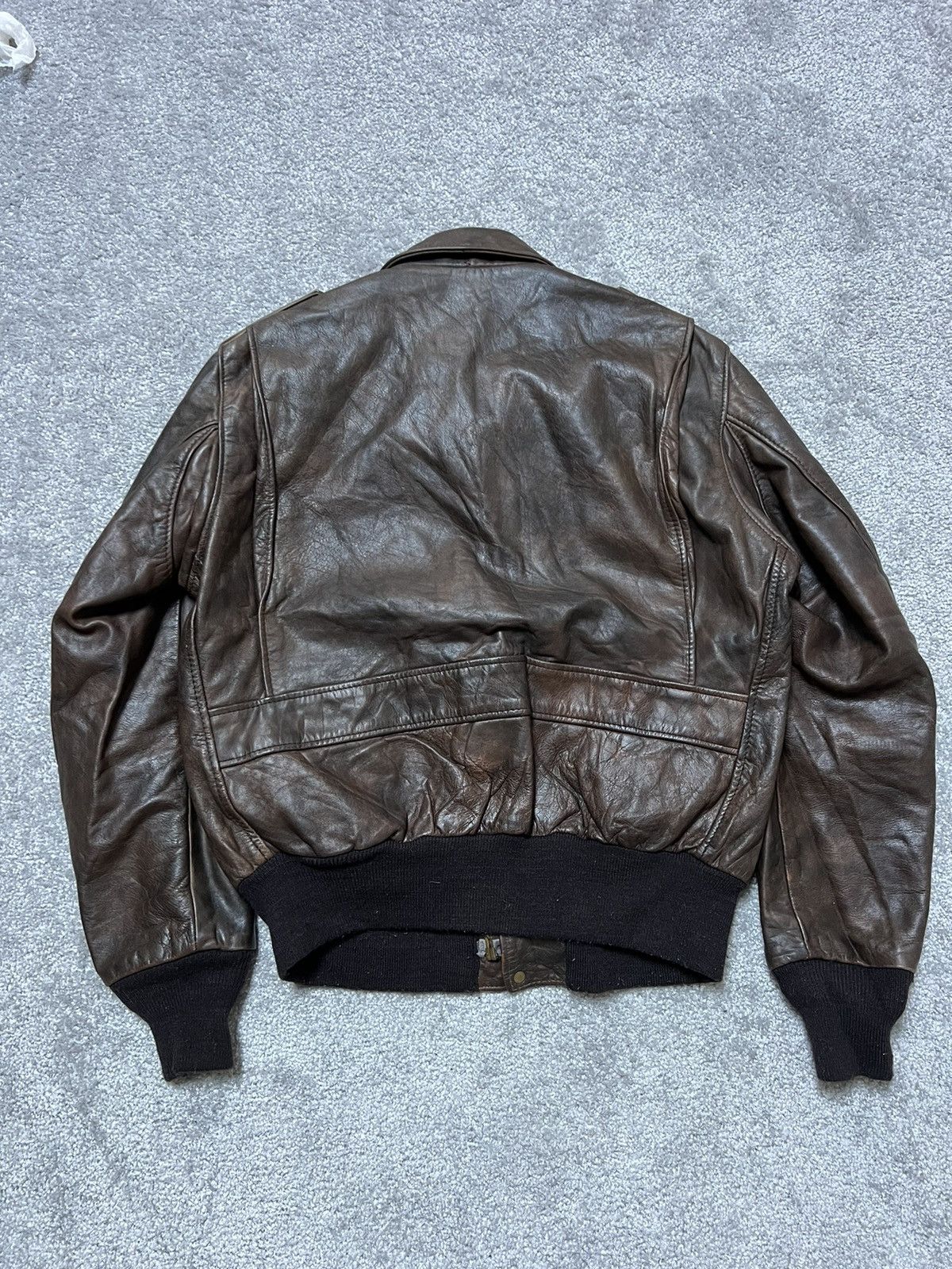 Avirex Vintage Schott Leather Flight Bomber Jacket Size M Size US M / EU 48-50 / 2 - 6 Thumbnail