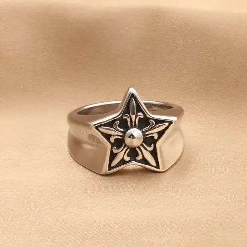 Other Simple Five-pointed Star Ring ( Size 7 to 12 ) Size ONE SIZE - 1 Thumbnail