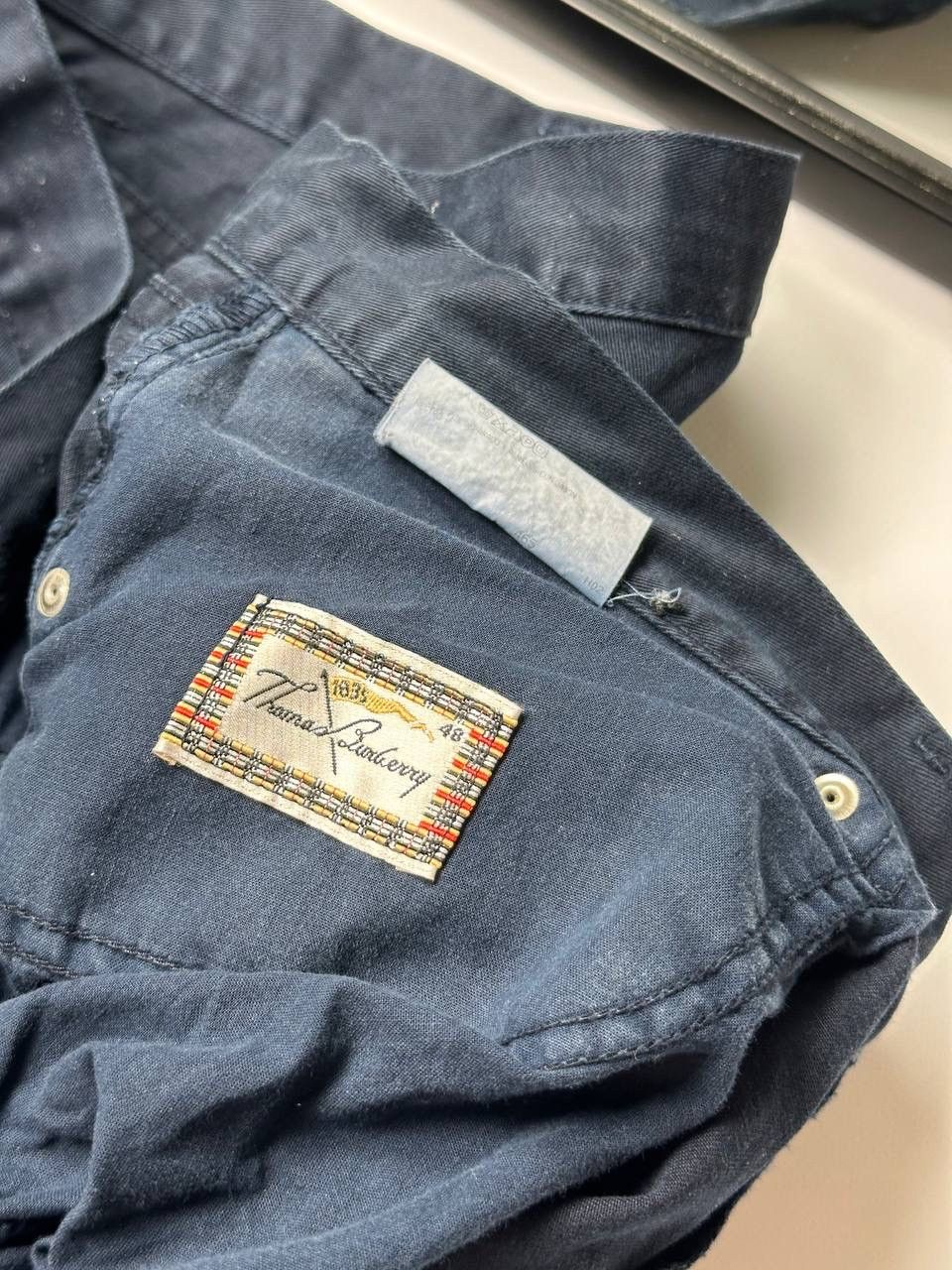 Burberry Vintage Thomas Burberry Denim Jean Navy Blue Baggy Fit Size US 32 / EU 48 - 10 Thumbnail