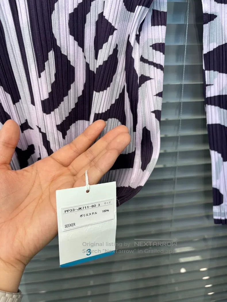 Issey Miyake Issey Miyake Light Purple Long Sleeve Top Size L / US 10 / IT 46 - 5 Thumbnail