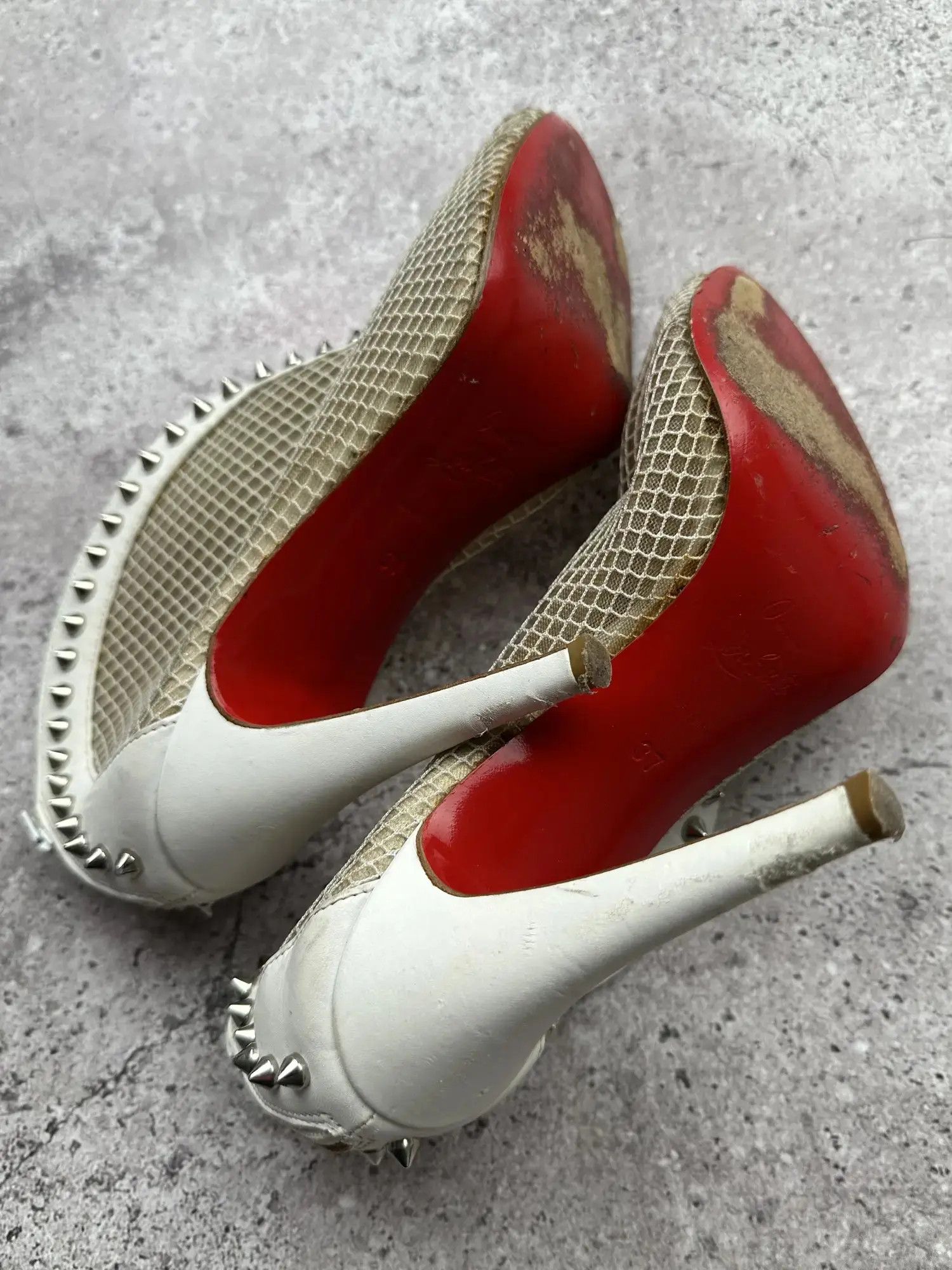 Vintage Christian Louboutin Vintage Spikes Heels Shoes(V586) Size US 7 / IT 37 - 6 Thumbnail