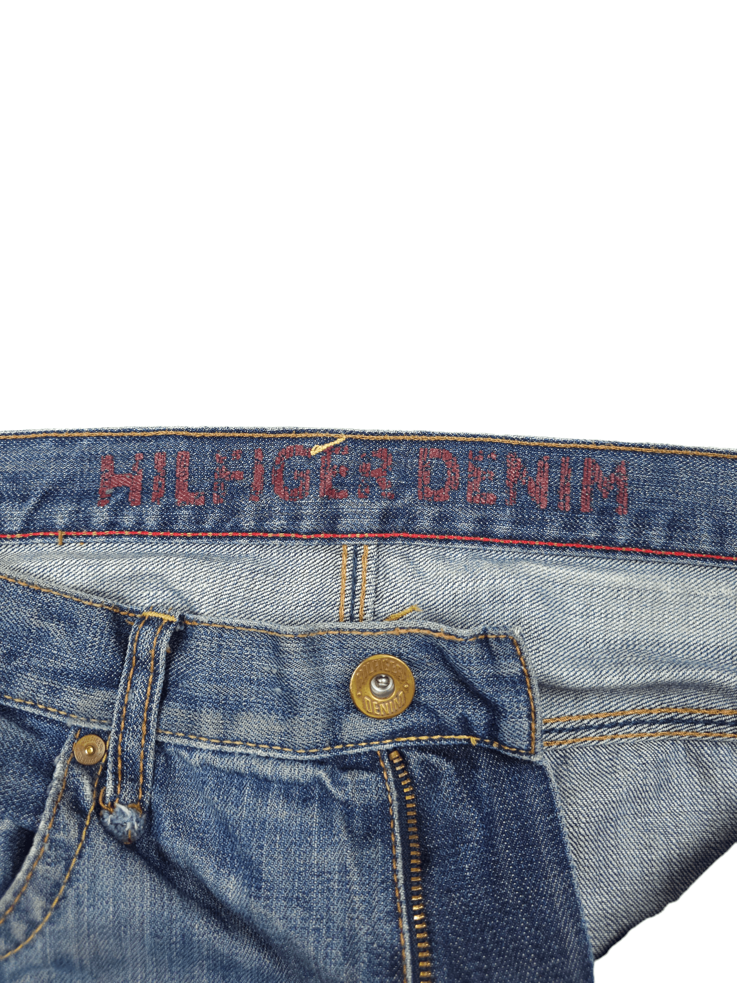 Japanese Brand × Tommy Hilfiger 💎 Size 38/30 Distressed Washed Ripped Baggy Denim Jeans Size US 38 / EU 54 - 7 Thumbnail
