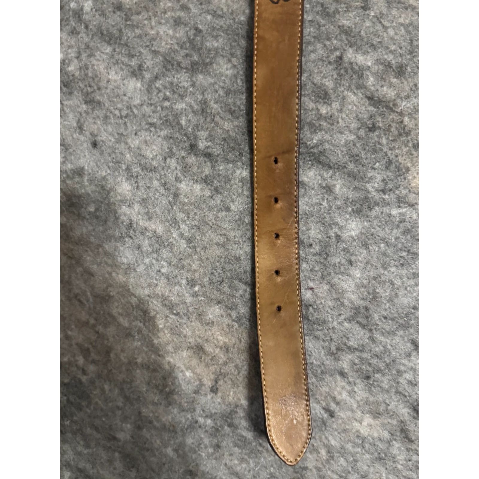Vintage Clemson University Tigers Belt Leather Brass Zep-Pro Paw Print Size 38 Men Adjustable Size 38 - 2 Thumbnail