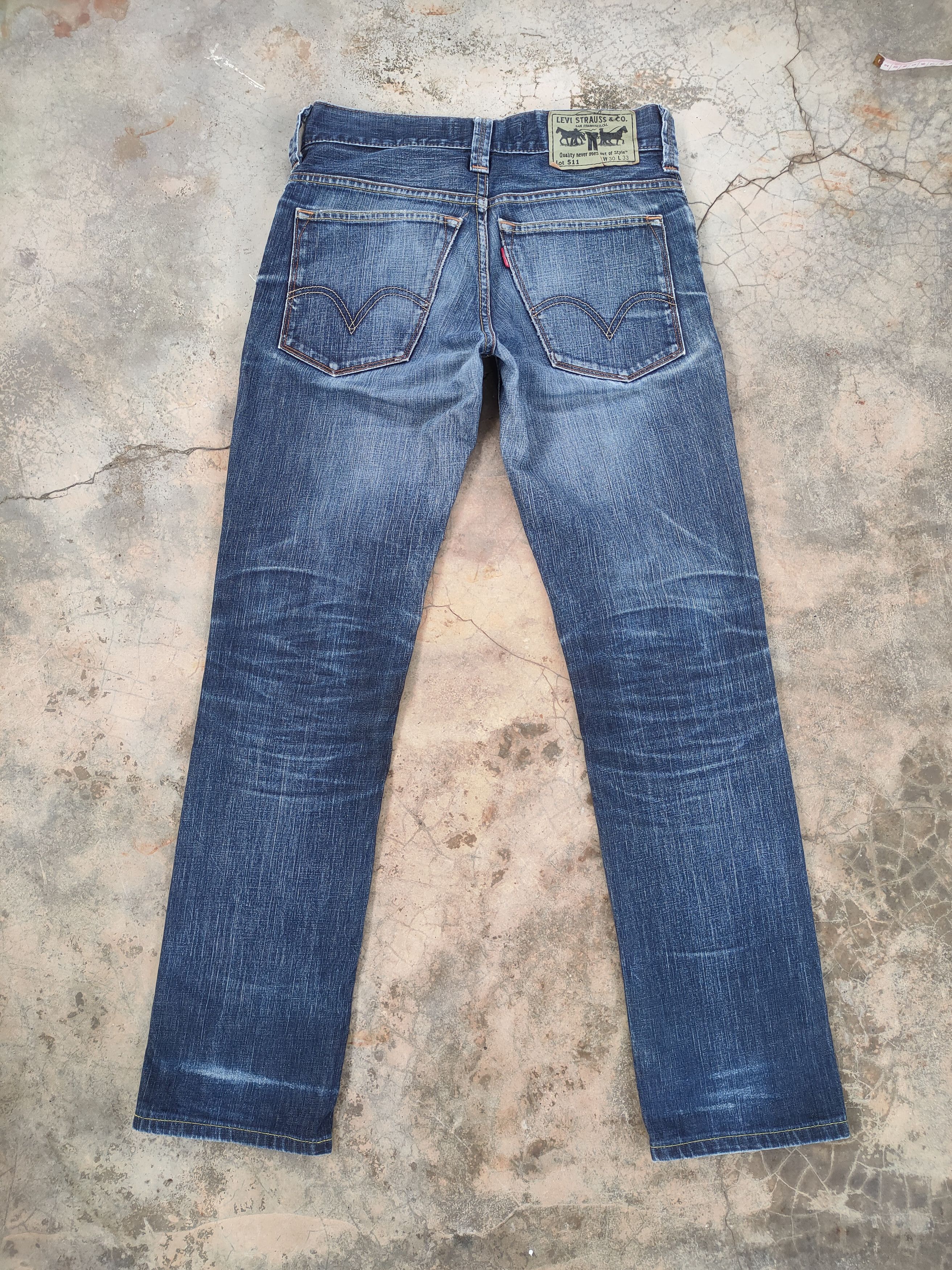 Levi's Vintage Clothing W30 LEVI'S 511 FADED DISTRESSED JEANS DENIM PANTS Size US 30 / EU 46 - 8 Thumbnail