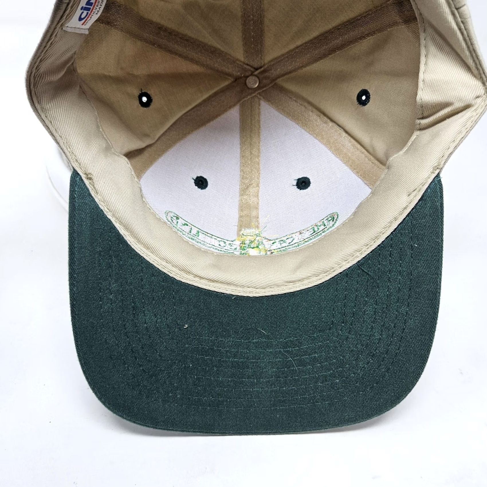 Vintage American Bottling Company Hat Cap Snap Back Mens Tan Green Cintas Trucker Size ONE SIZE - 6 Thumbnail