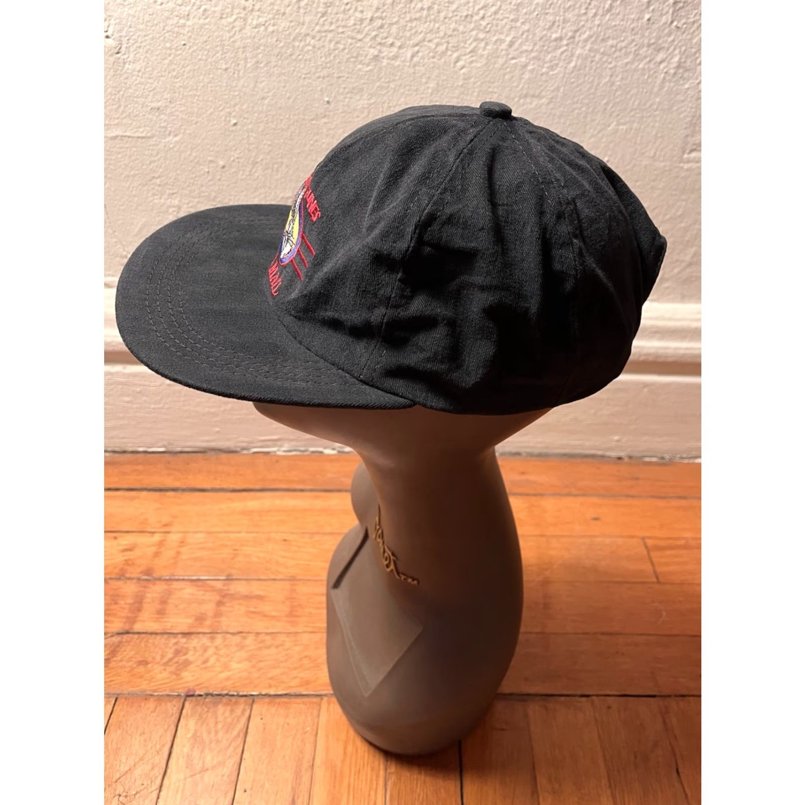 Vintage VINTAGE Bugs Bunny Snapback Hat Looney Tunes Black 90s USPS Hat Mens One Size Adjustable Cotton Twill Cap Graphic Collection Stamp Size ONE SIZE - 3 Thumbnail