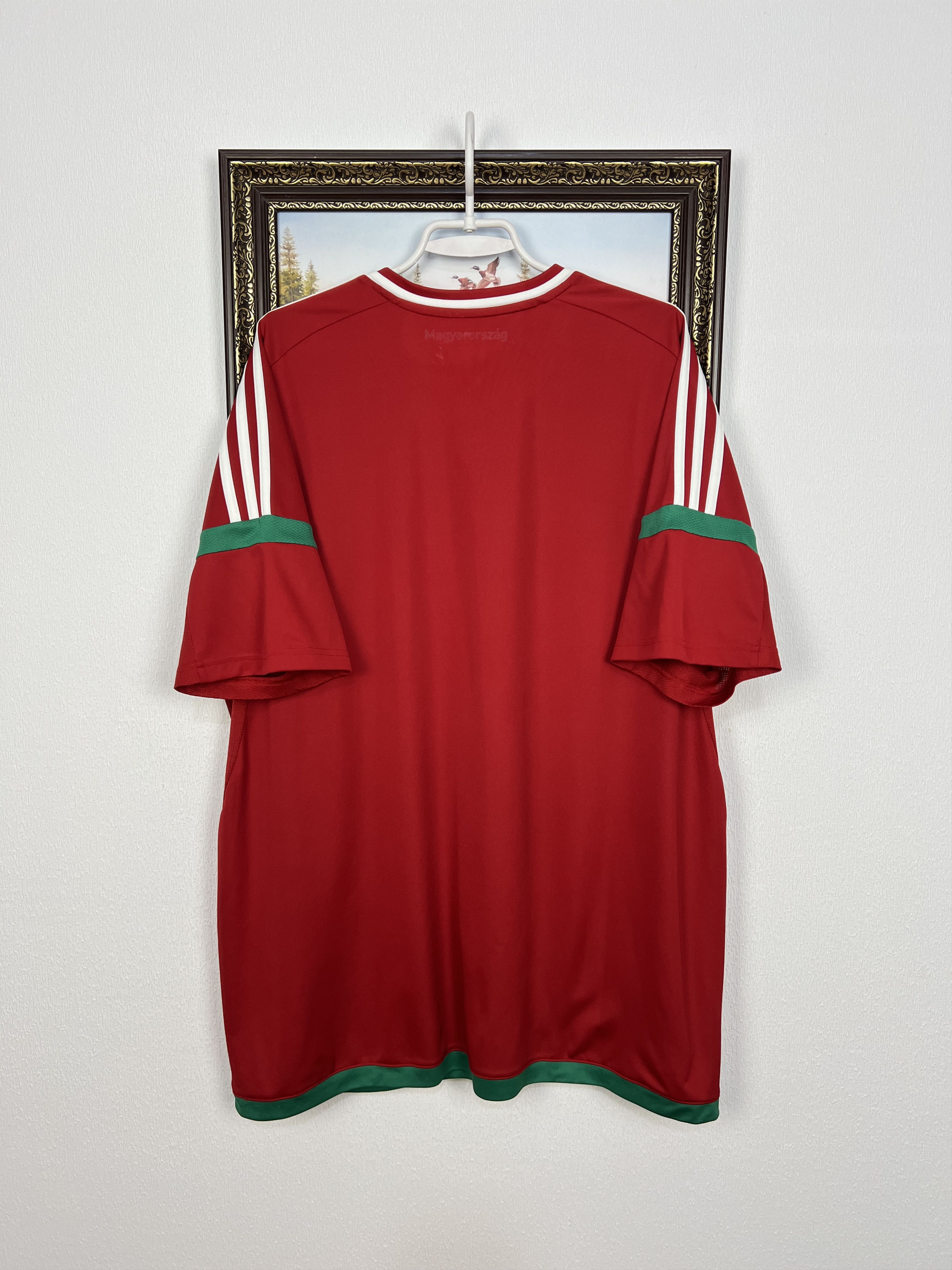 Adidas Hungary Home football shirt 2016 Soccer Adidas Jersey Size US XXL / EU 58 / 5 - 14 Thumbnail