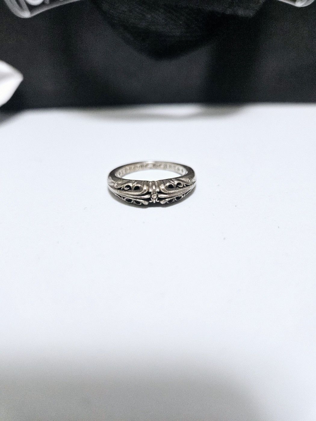Chrome Hearts half classic oval chrome hearts ring | Grailed