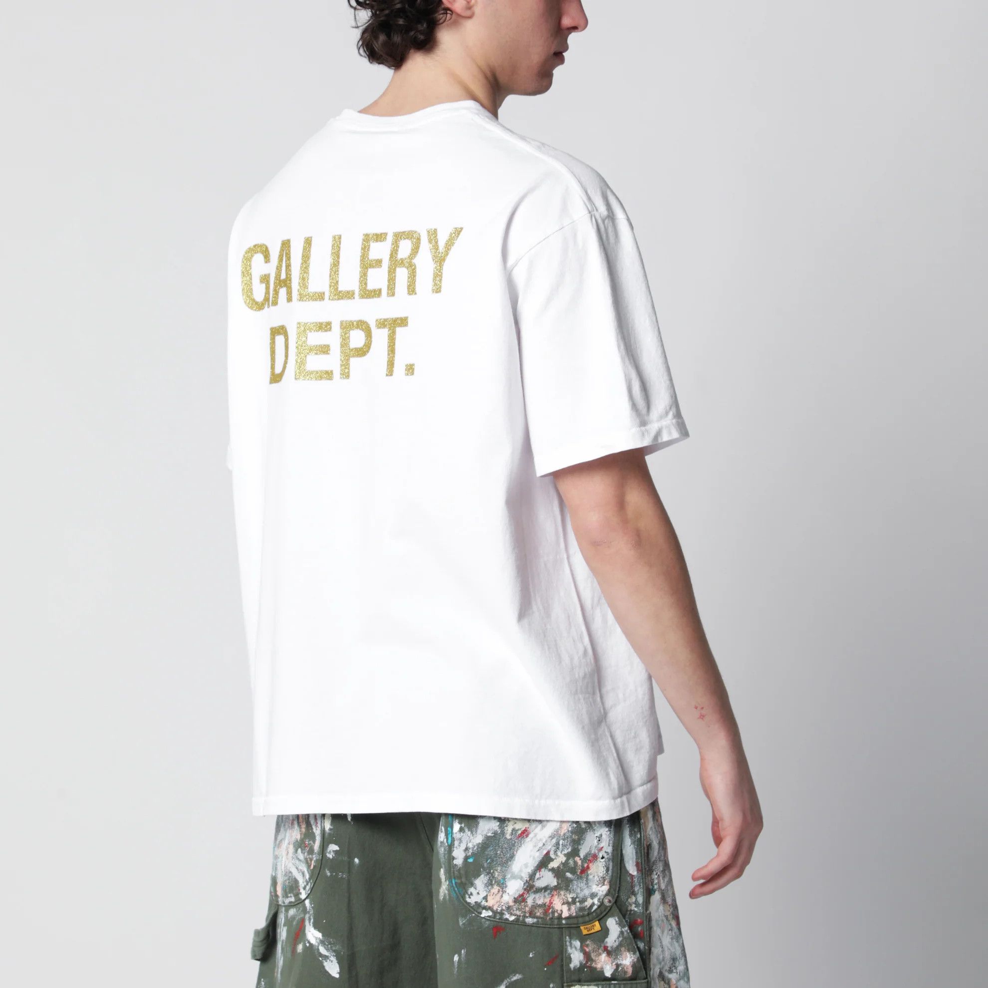 Gallery Dept. o1d2blof0426 Logo Print Short Sleeve T-Shirt in White Size US L / EU 52-54 / 3 - 2 Thumbnail