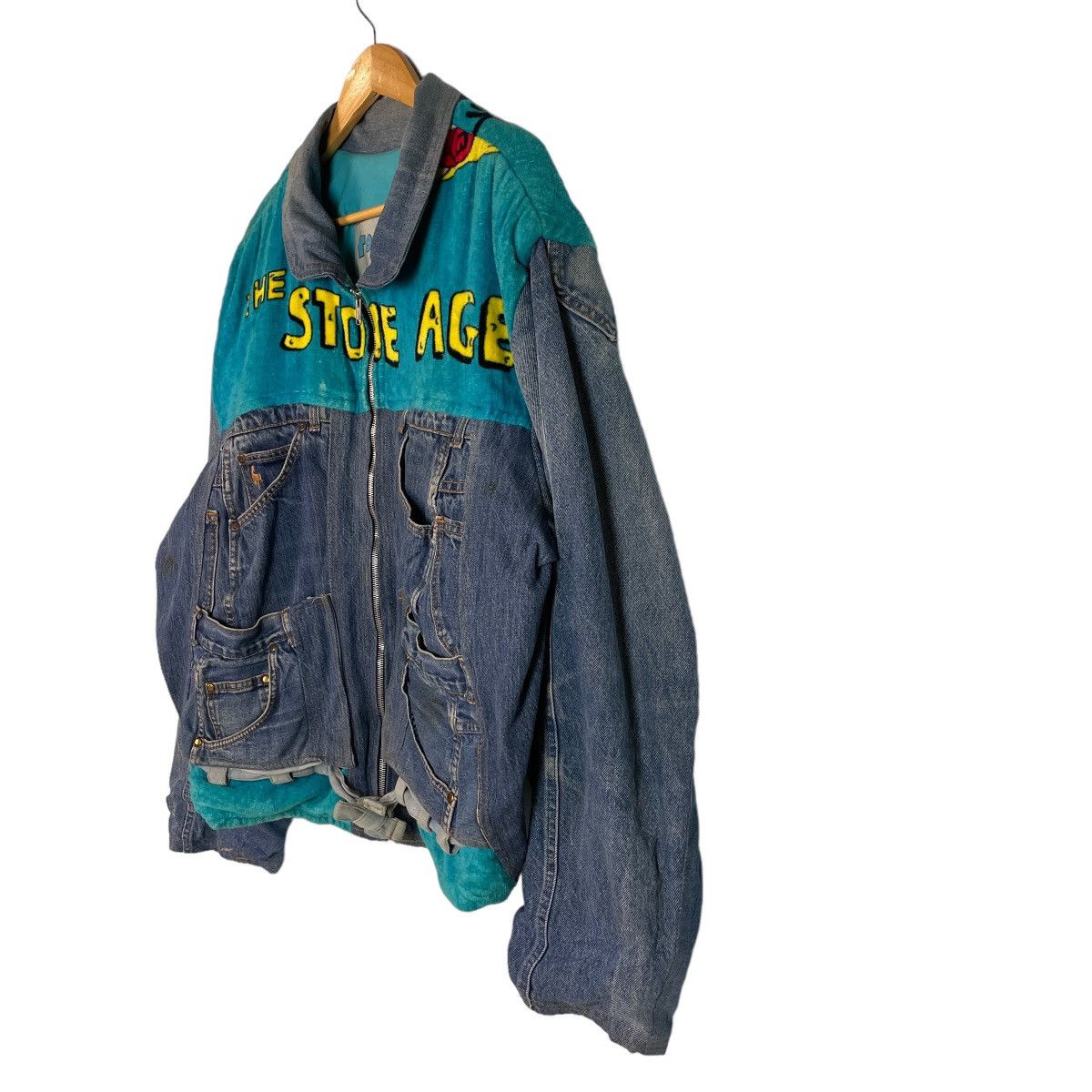 Too Cute Guetta Bros. Too Cute Stone Age Denim Jeans Designed Jacket Size US XXL / EU 58 / 5 - 6 Thumbnail