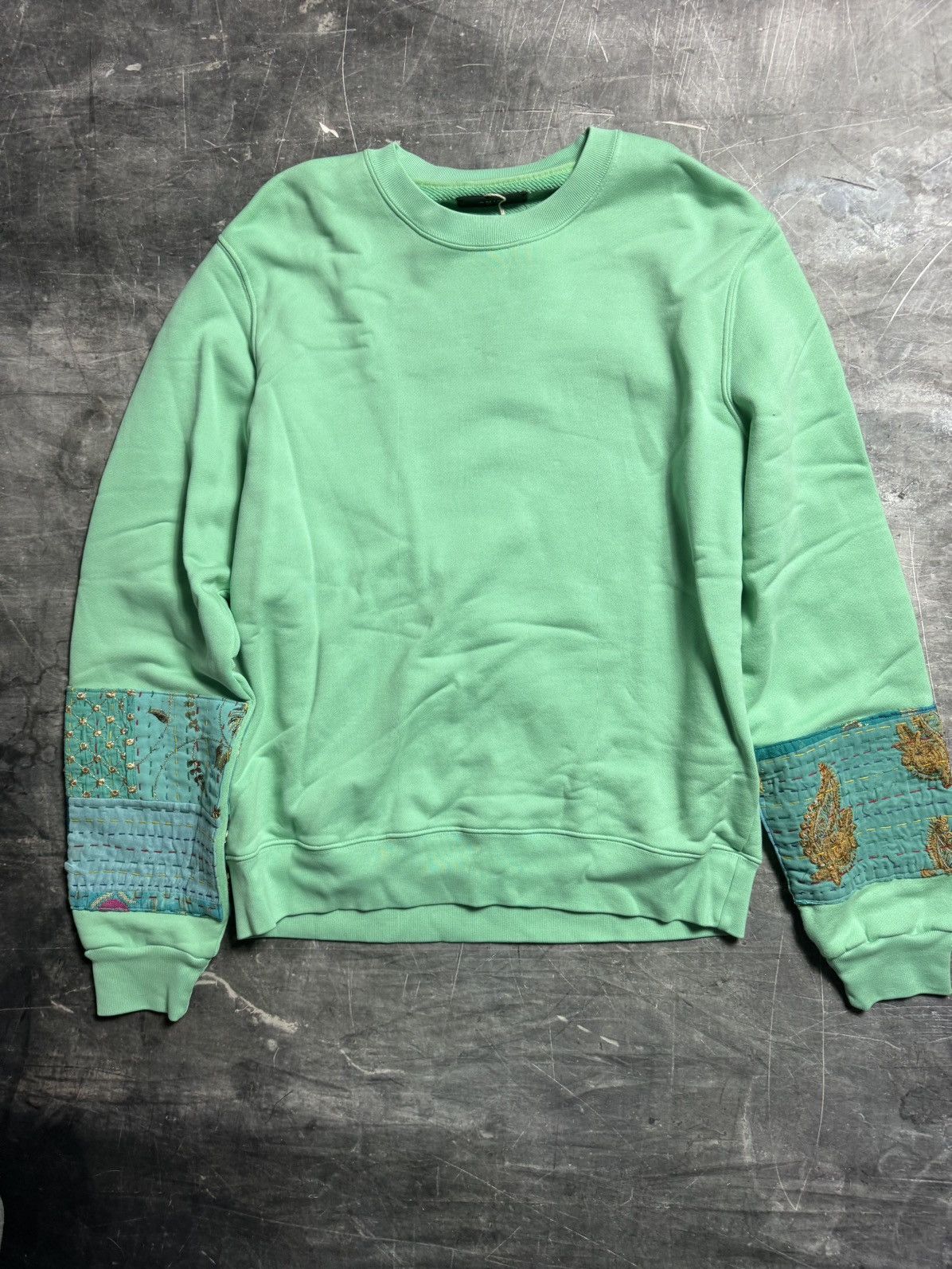 Amiri Amiri Patchwork Quilt Crewneck Sweatshirt Size US M / EU 48-50 / 2 - 1 Thumbnail