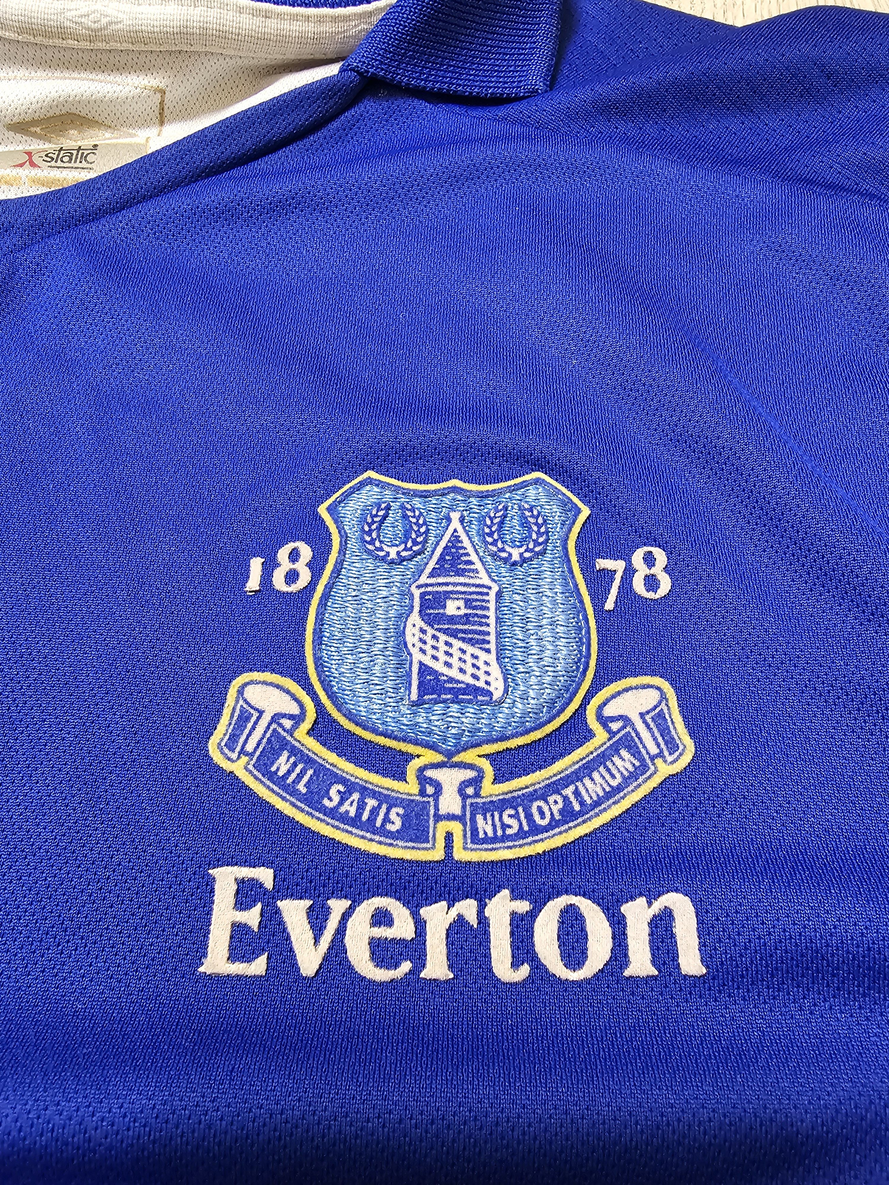 All Sport × Umbro × Vintage EVERTON 2005 2006 HOME VINTAGE FOOTBALL SHIRT SOCCER JERSEY Size US S / EU 44-46 / 1 - 4 Thumbnail