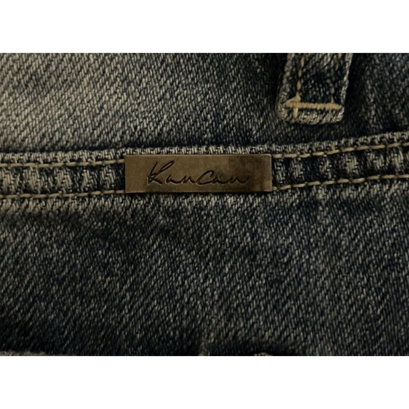 Vintage KanCan Jeans Shorts 28x3 Denim Warm Blue 5-Pocket Belt Loops High Rise 3 Inseam Juniors Women Vintage: No Size 28" / US 6 / IT 42 - 5 Thumbnail