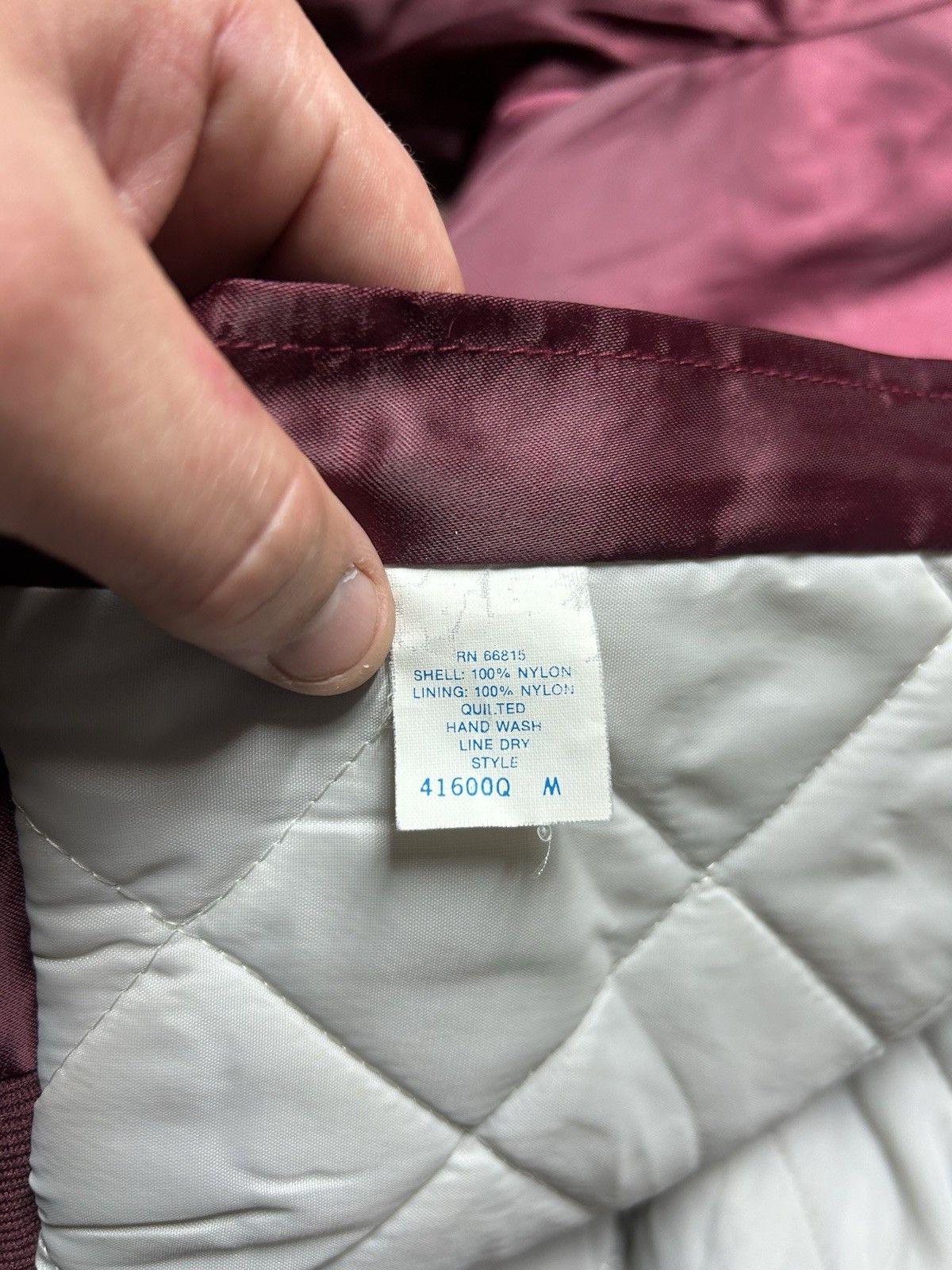 Vintage 80s satin bomber jacket Mancelona Michigan embroider moose L Size US L / EU 52-54 / 3 - 12 Thumbnail