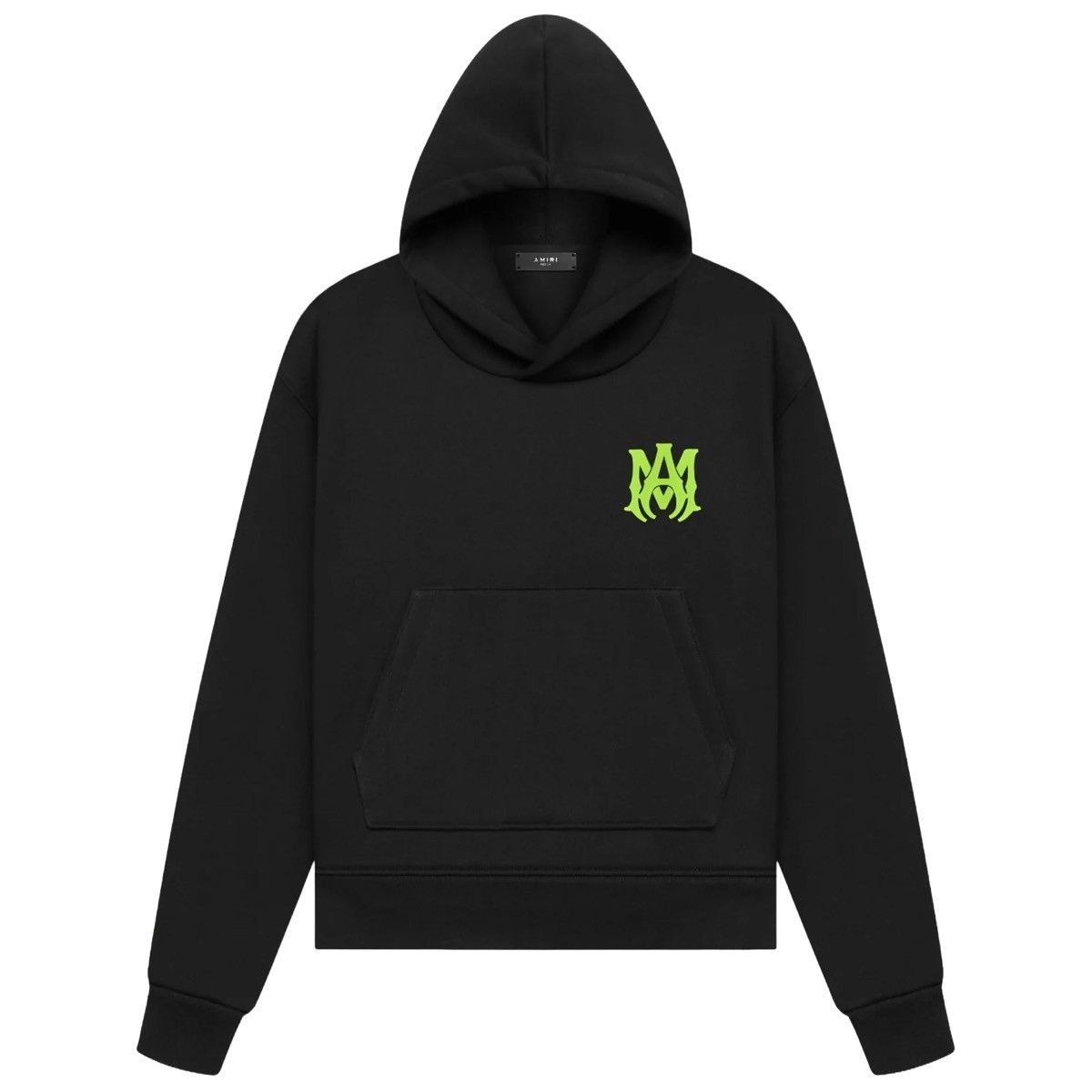 Amiri Amiri MA Logo Hoodie Black/Lime Size US S / EU 44-46 / 1 - 12 Thumbnail