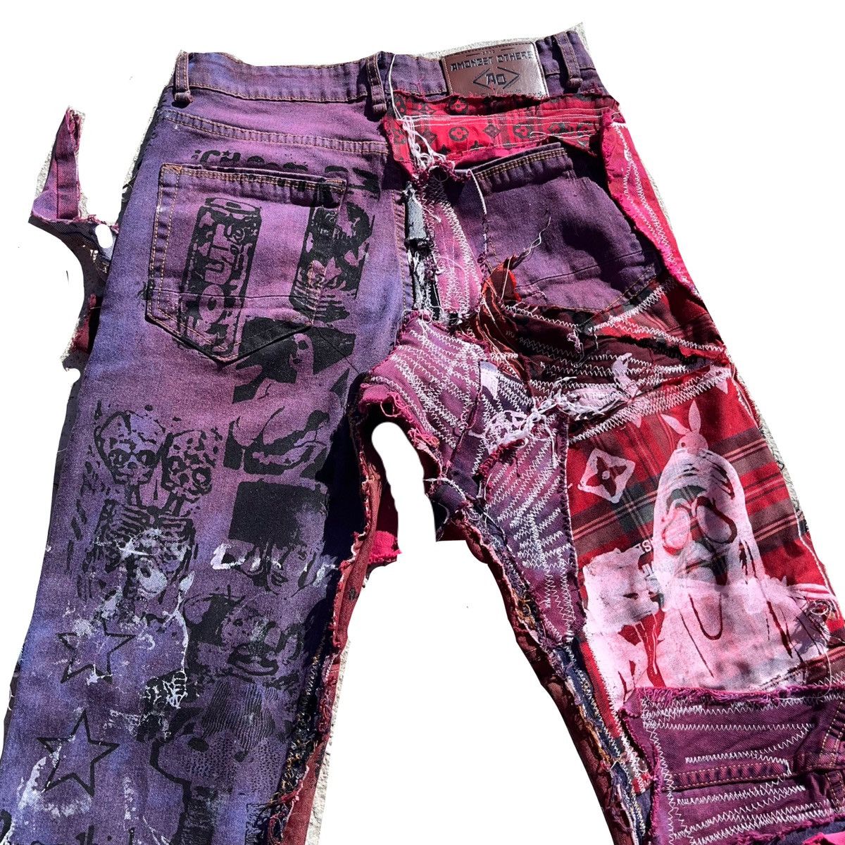Other Basedbich mens patchwork denim jeans Size US 30 / EU 46 - 11 Thumbnail