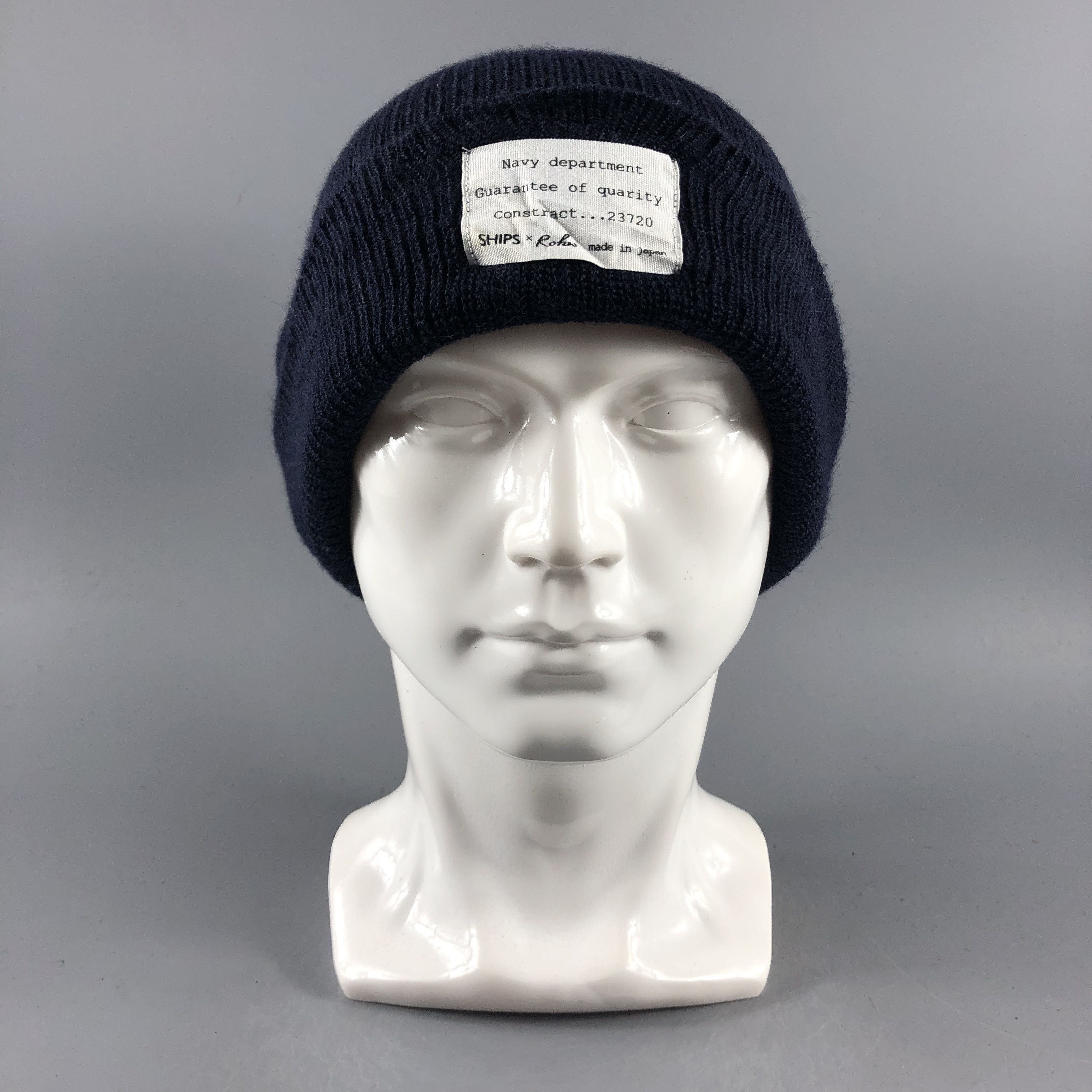 SHIPS × Vintage Ships x Rohw Beanie Snow Hat Snow Cap -D156 Size ONE SIZE - 2 Thumbnail