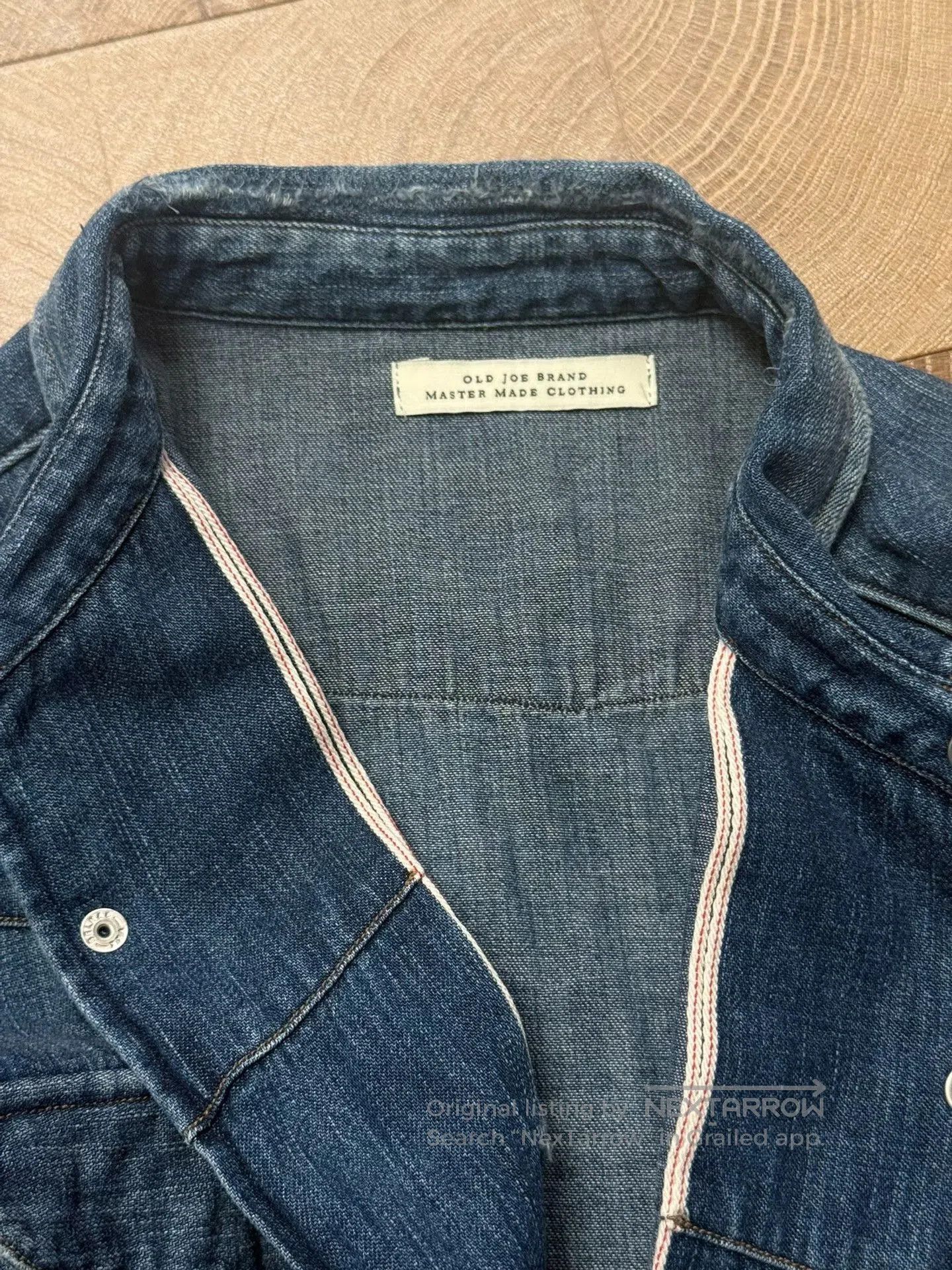 Old Joe Old Joe Distressed Washed Denim Shirt. Size US M / EU 48-50 / 2 - 2 Thumbnail