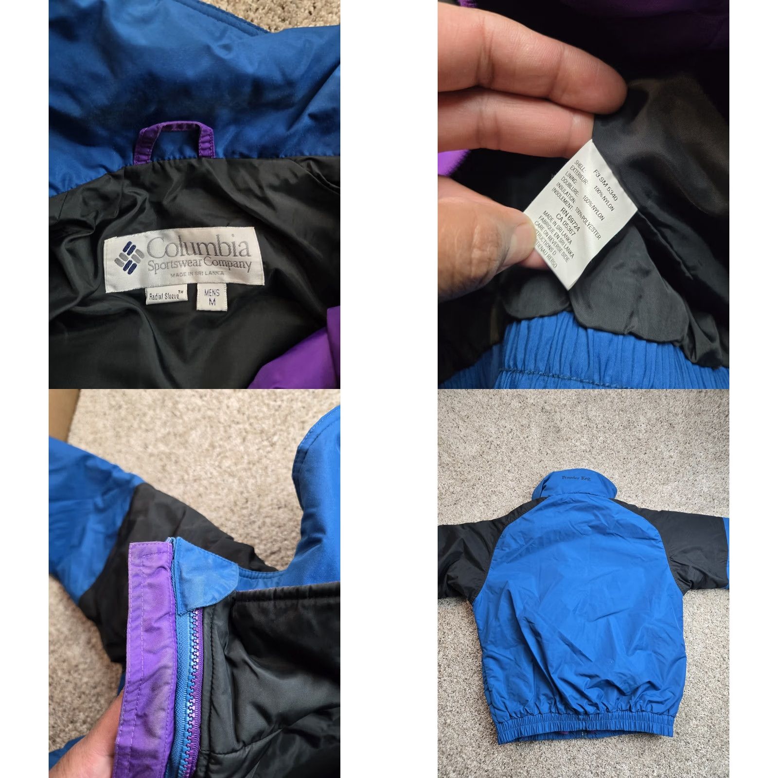 Vintage VINTAGE Columbia Powder Keg Jacket Mens Medium Blue 3-in-1 Full Zip Size US M / EU 48-50 / 2 - 9 Thumbnail