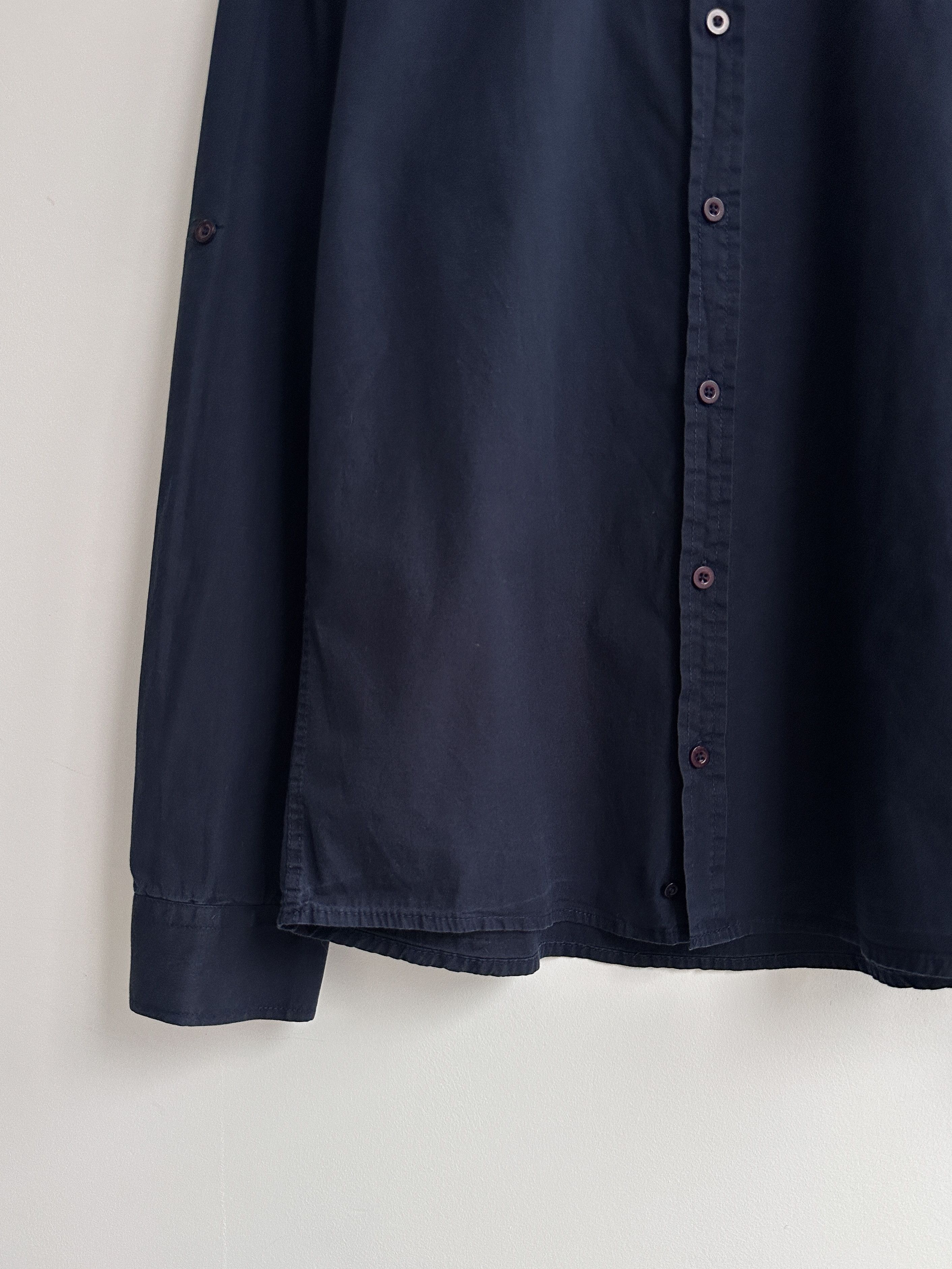 Etro Etro Navy Button Up Shirt Size M / US 6-8 / IT 42-44 - 4 Thumbnail