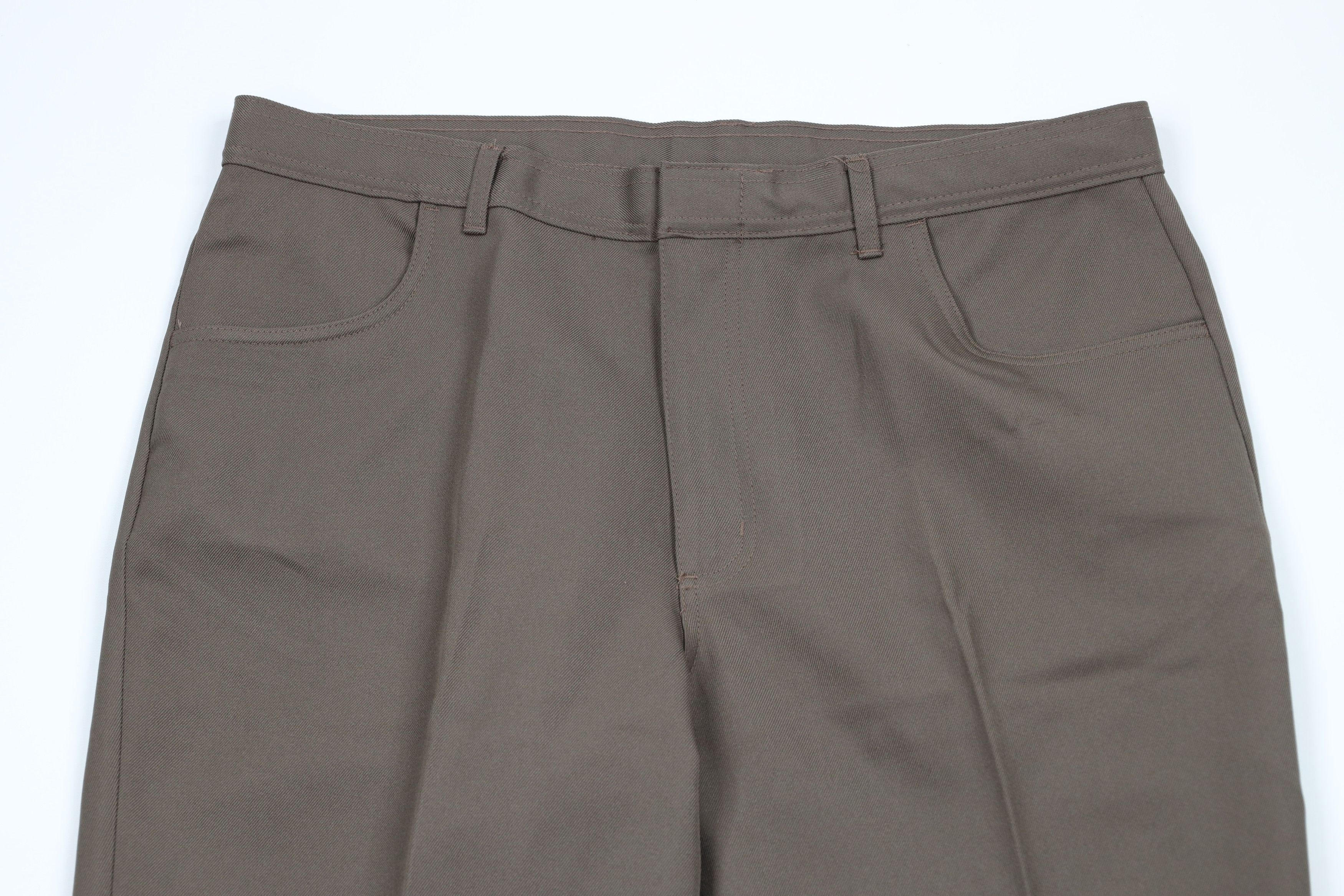 Vintage Vintage 90s Streetwear Flared Wide Leg Chino Pants Brown Size US 38 / EU 54 - 2 Thumbnail