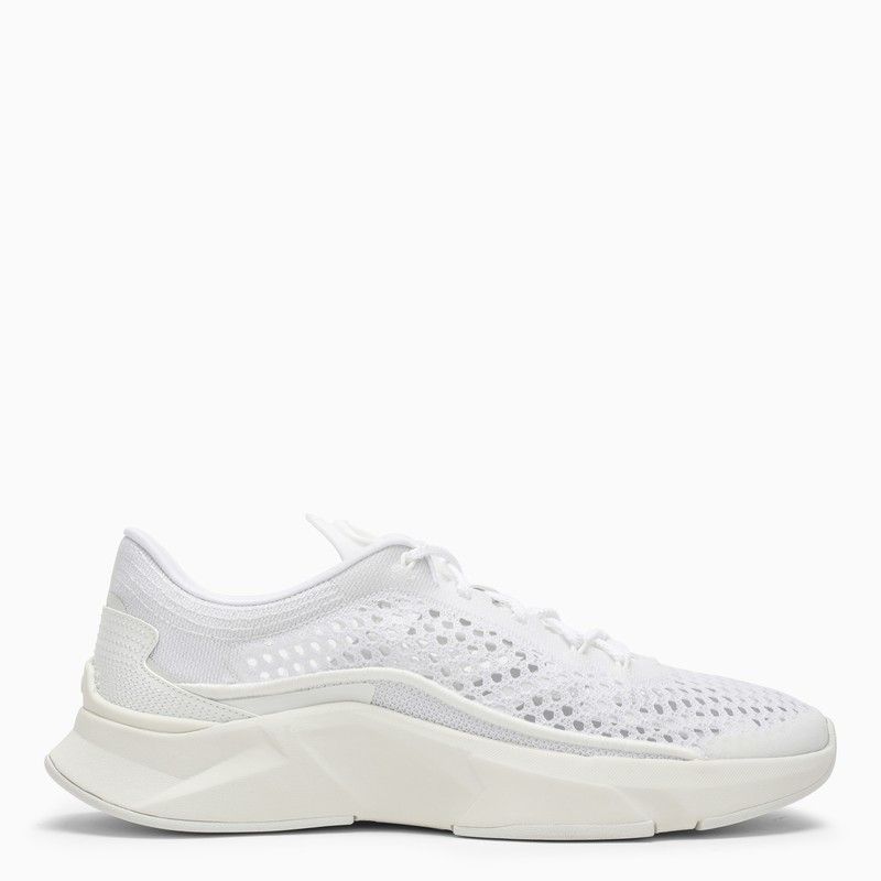 image of Valentino Garavani Act One White Mesh Low Trainer Shoes, Women's (Size 9)
