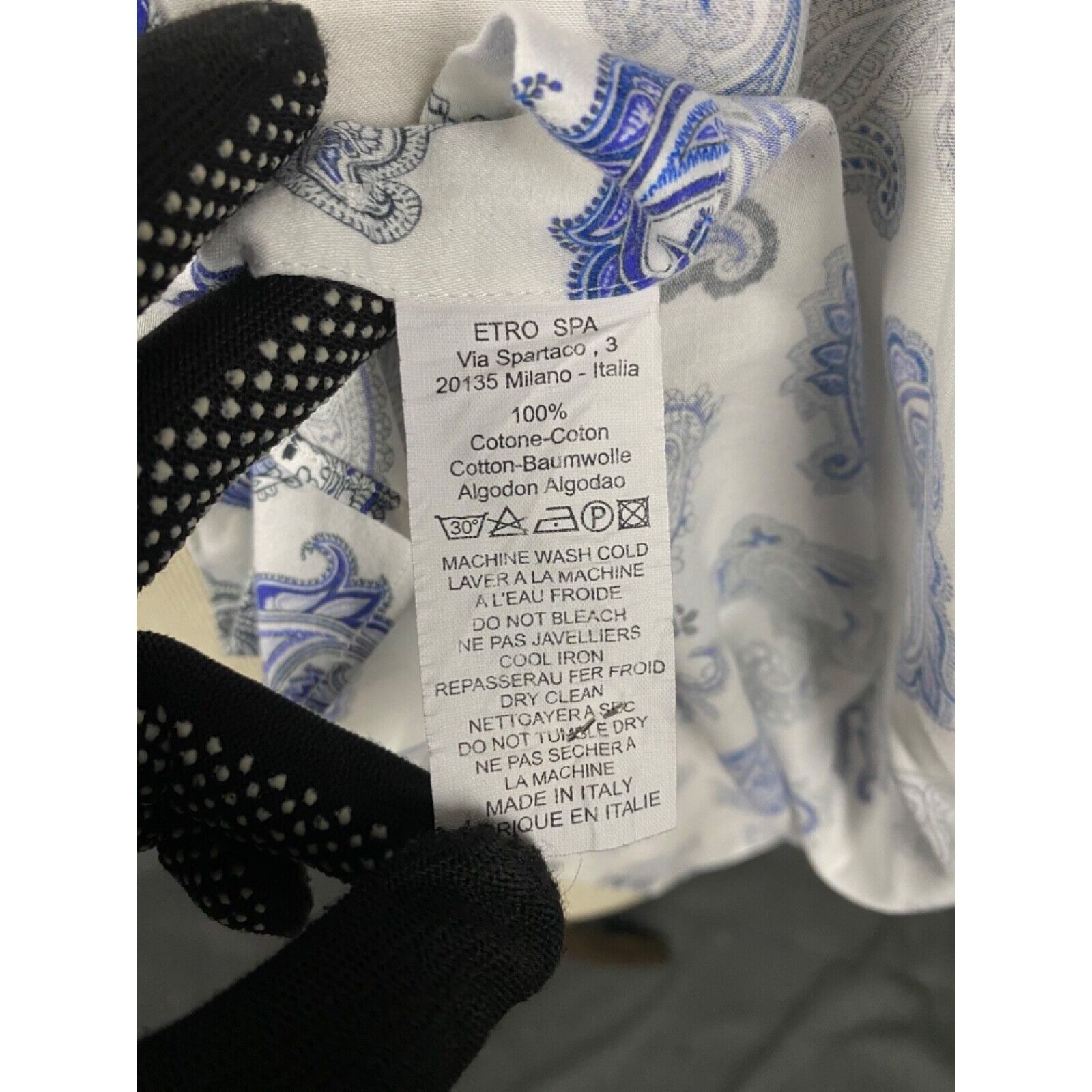 Etro Etro Paisley Men's White Blue Longsleeve Shirt Size 43 Size US L / EU 52-54 / 3 - 10 Thumbnail