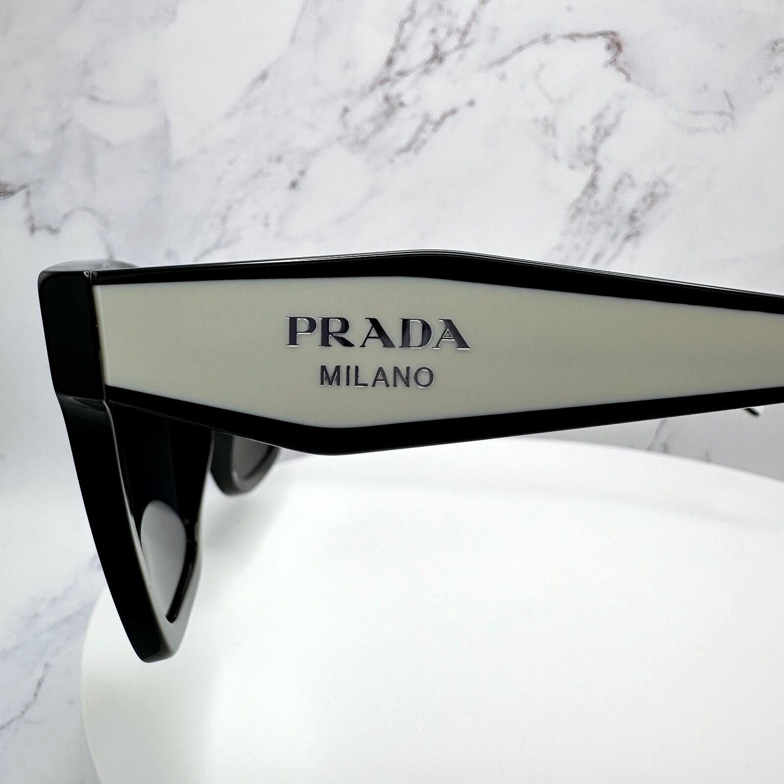 Prada New Prada Sunglasses Black White Symbole Logo Authentic Size ONE SIZE - 15 Thumbnail
