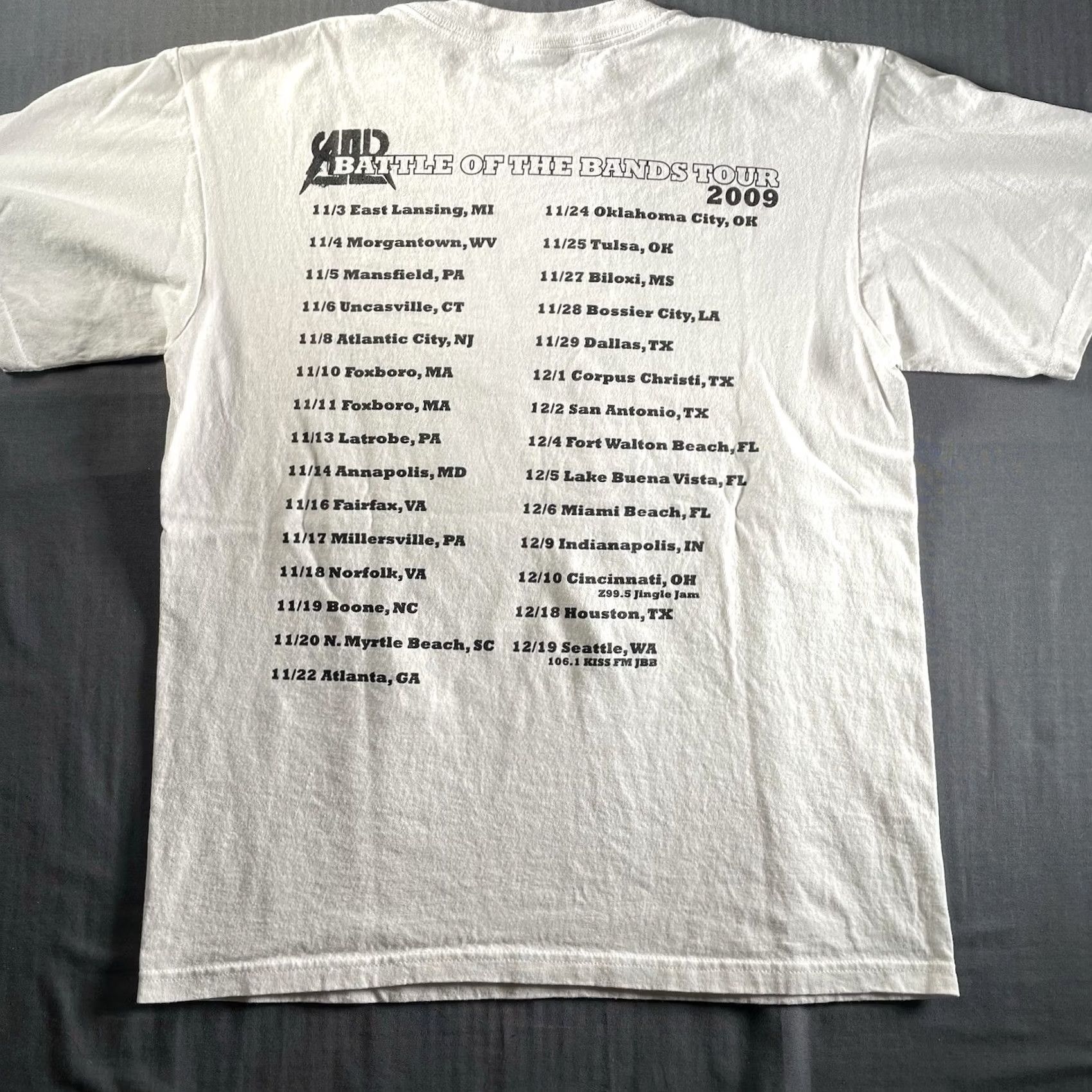 Vintage All American Rejects Shirt Men’s M Battle Of The Bands 2009 Tour Indie Rock White T-Shirt Mens M Size US M / EU 48-50 / 2 - 5 Thumbnail