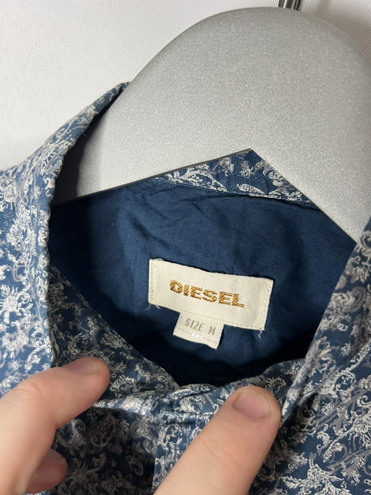 Diesel Diesel Overprinted Long Sleeve Shirt Rare Size US M / EU 48-50 / 2 - 10 Thumbnail