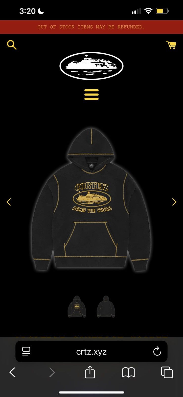 Corteiz Corteiz Alcatraz Contrast Hoodie | Grailed