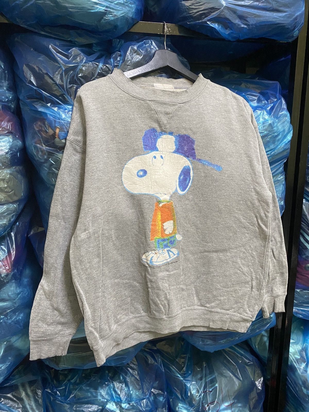 Other Vintage Snoopy Peanuts Cracked Print Sweatshirt Gray Size US M / EU 48-50 / 2 - 4 Thumbnail