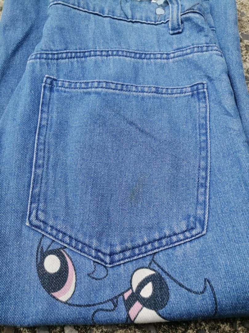 Cartoon Network H&M X Cartoon Network Power Puff Girls Denim Jeans Size 29" - 5 Thumbnail