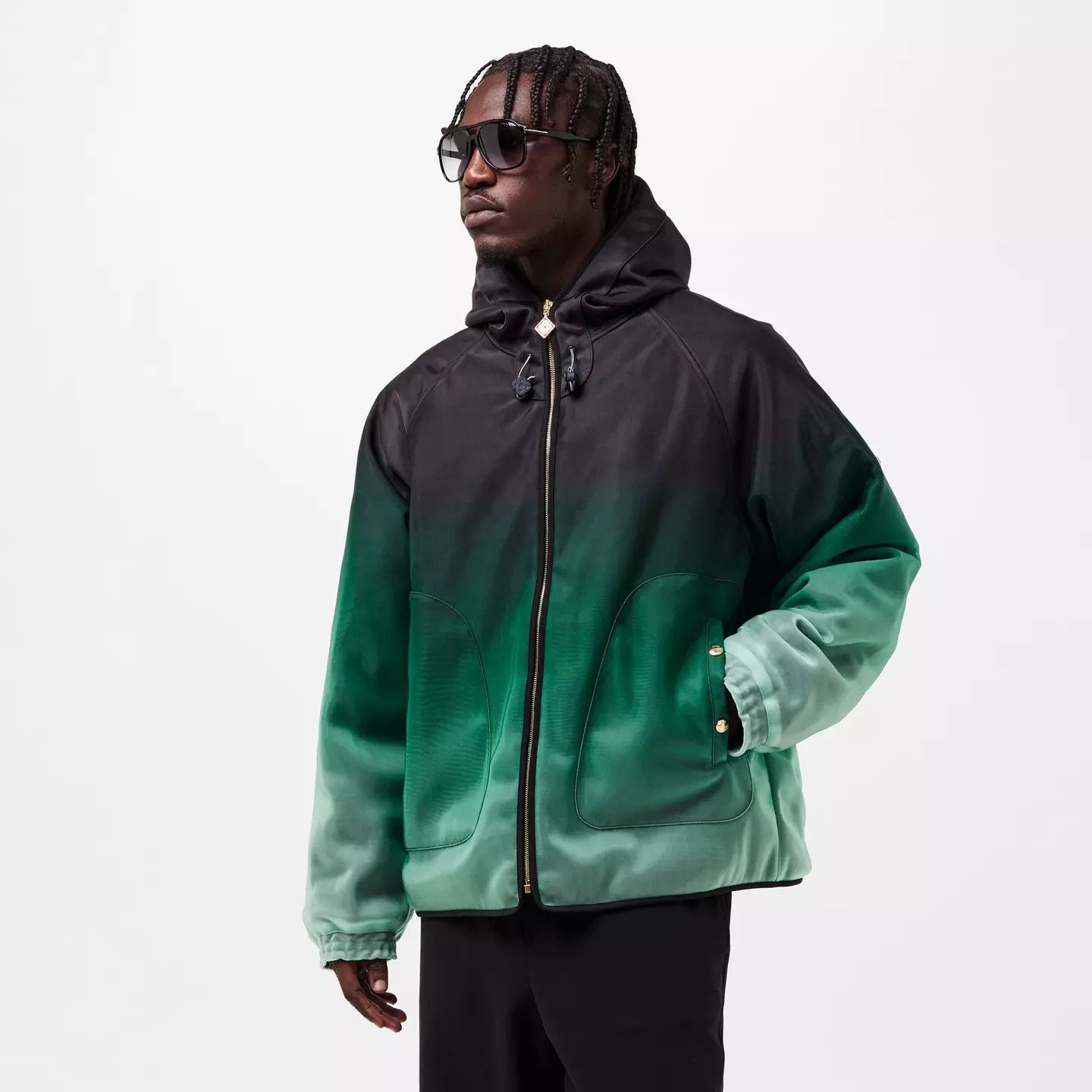 Casablanca o1g2r1mq0426 Gradient Lightweight Windbreaker Jacket Size US M / EU 48-50 / 2 - 2 Thumbnail