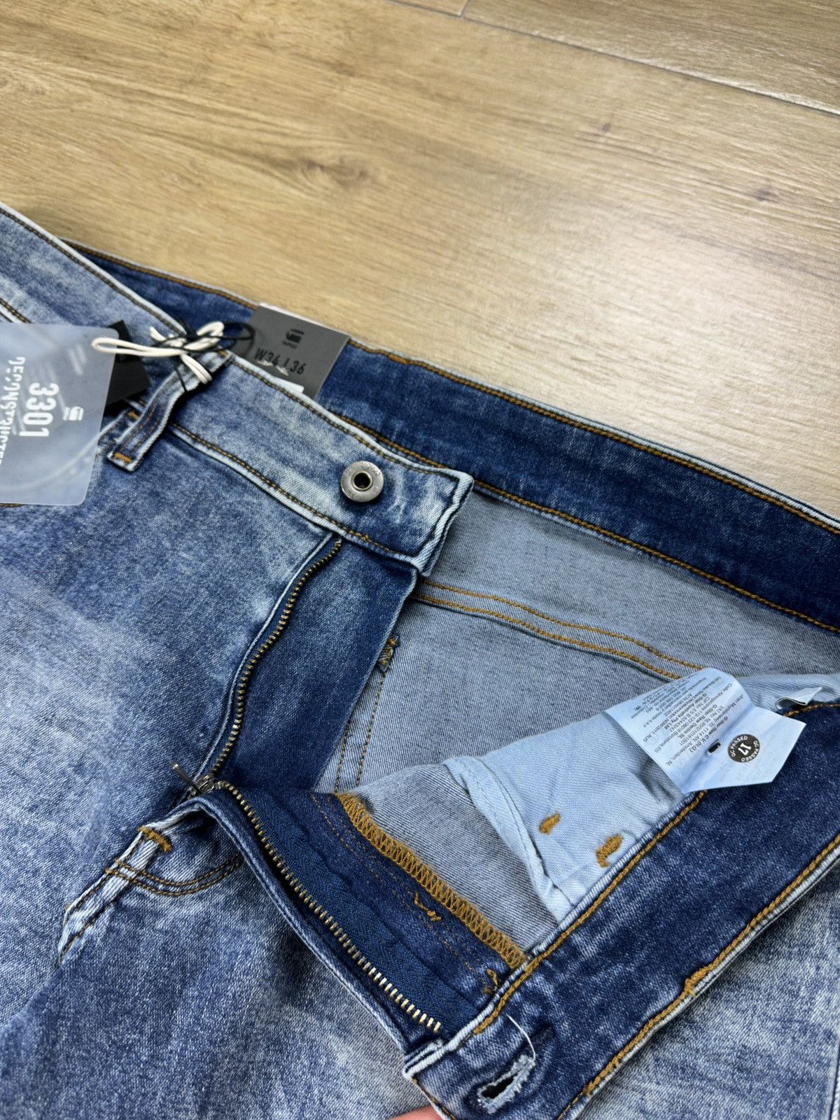 G-Star NEW🏷️ G-Star Raw Deconstructed Super Slim Denim Jeans Size US 34 / EU 50 - 5 Thumbnail