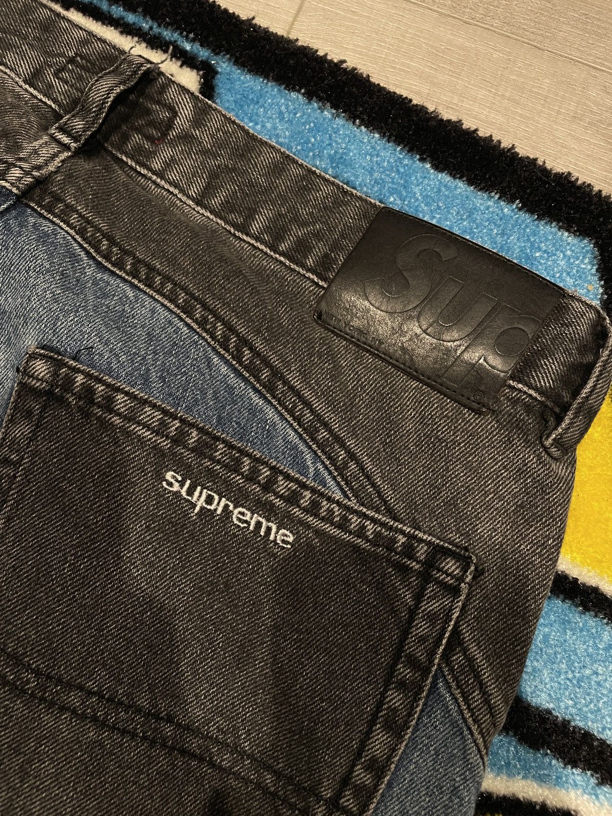 Supreme Supreme 2-Tone Panelled Denim (blue) Size US 32 / EU 48 - 3 Thumbnail