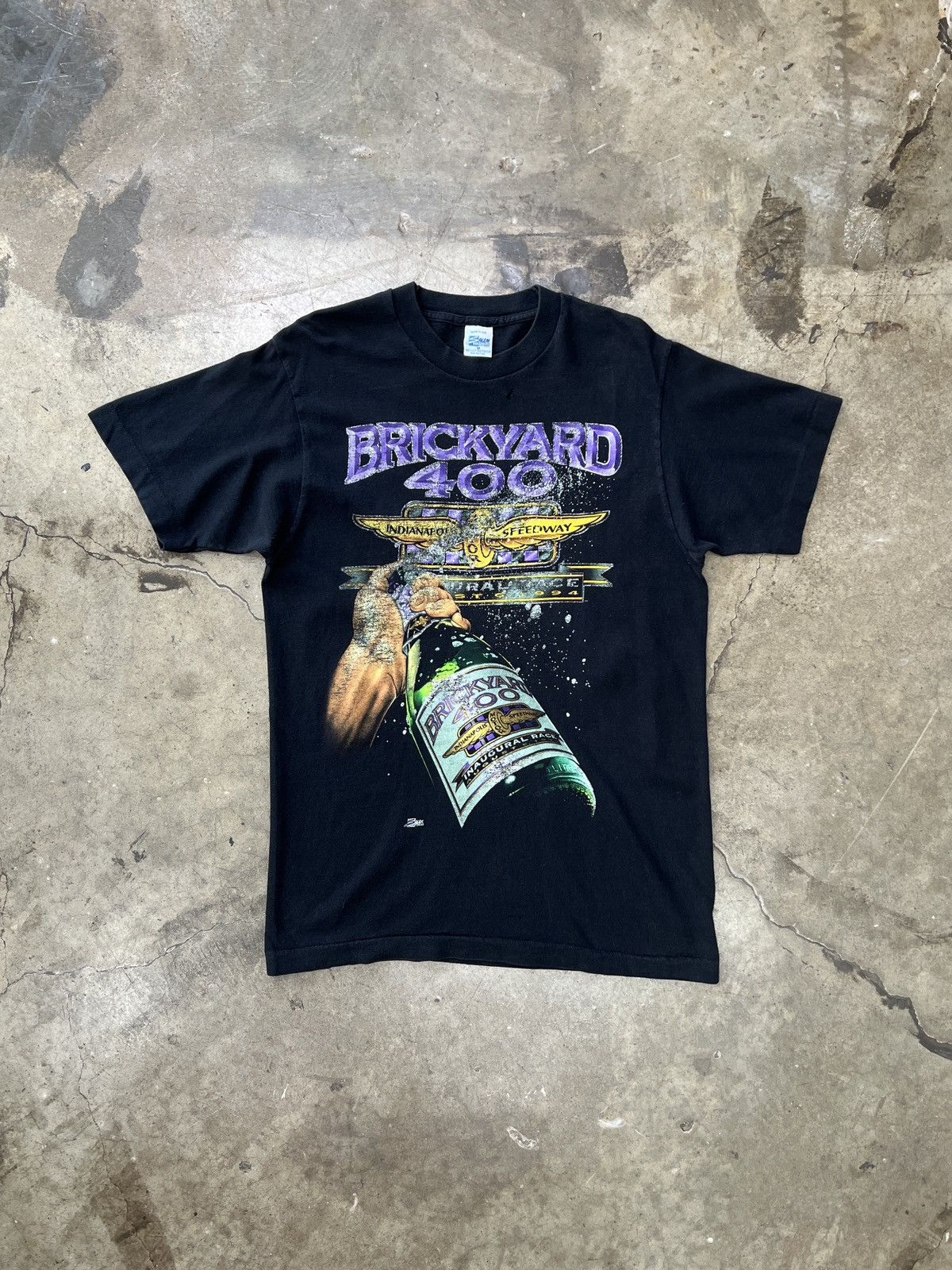 NASCAR Vintage Indianapolis Speedway Brickyard 400 Tee Salem Medium Size US M / EU 48-50 / 2 - 2 Thumbnail