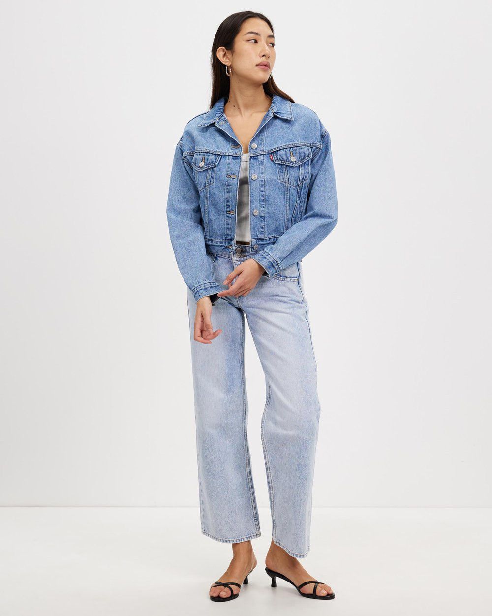 Designer × Levi's Levis superior crop denim jacket Size XS / US 0-2 / IT 36-38 - 2 Thumbnail