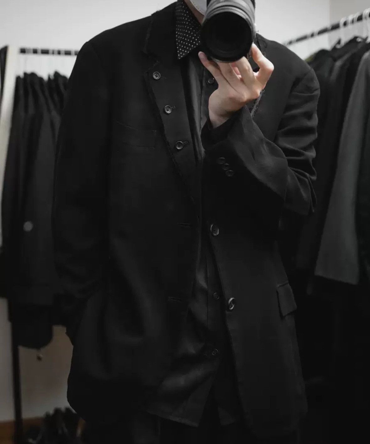 Yohji Yamamoto Yohji Yamamoto 11ss floral silk collar double suit Size US L / EU 52-54 / 3 - 8 Thumbnail