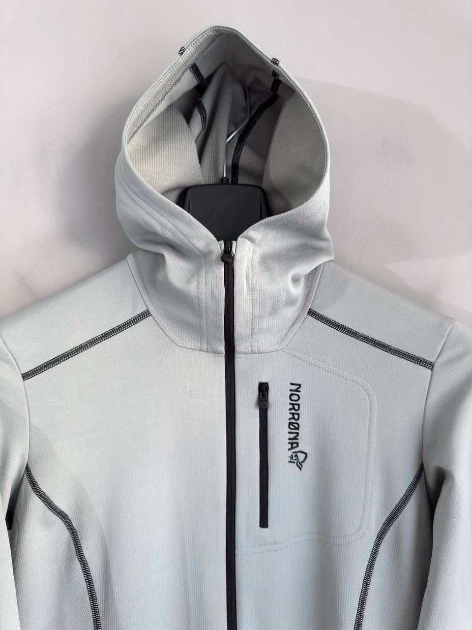 Norrona Norrona Trollveggen Warm Wool1 Women's Grey Zip Hoodie, M Size M / US 6-8 / IT 42-44 - 3 Thumbnail