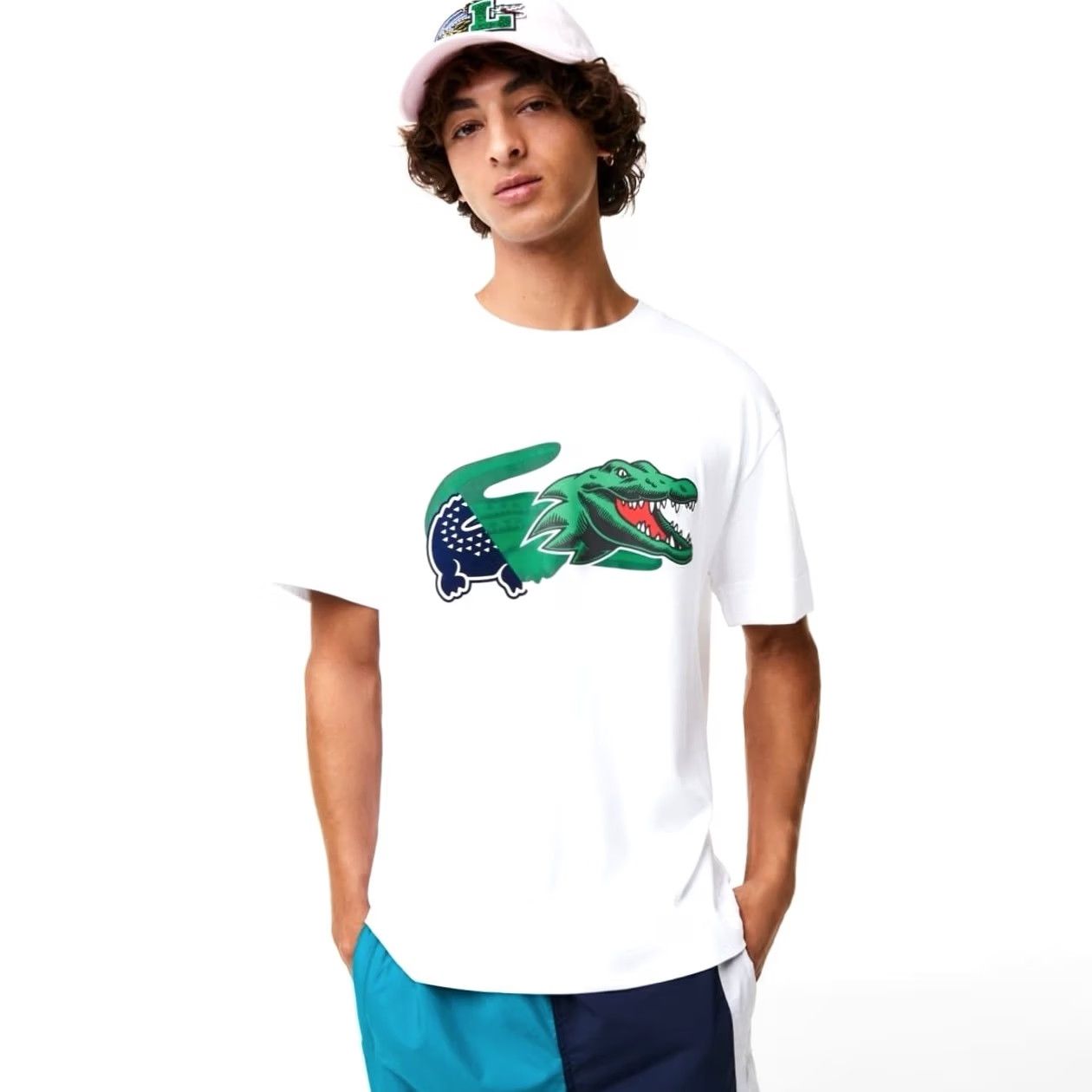 Lacoste Lacoste Relaxed Fit T-Shirt Made in France Rare White L Mens Shirt Size US L / EU 52-54 / 3 - 3 Thumbnail