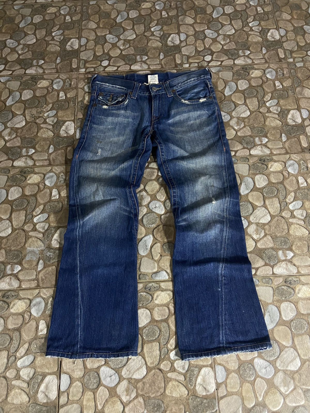True Religion VTG TRUE RELIGION FLARE DENIM PANTS Size US 33 - 2 Thumbnail