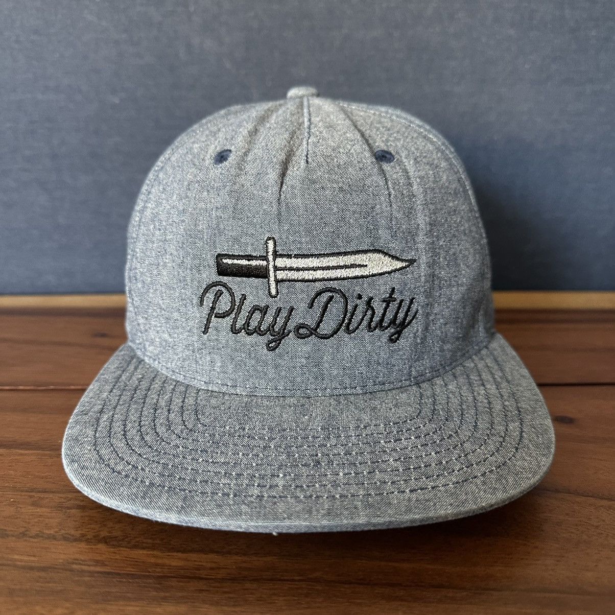 Undefeated Undefeated UNDFTD Play Dirty Chambray Snapback Hat Size ONE SIZE - 1 Thumbnail