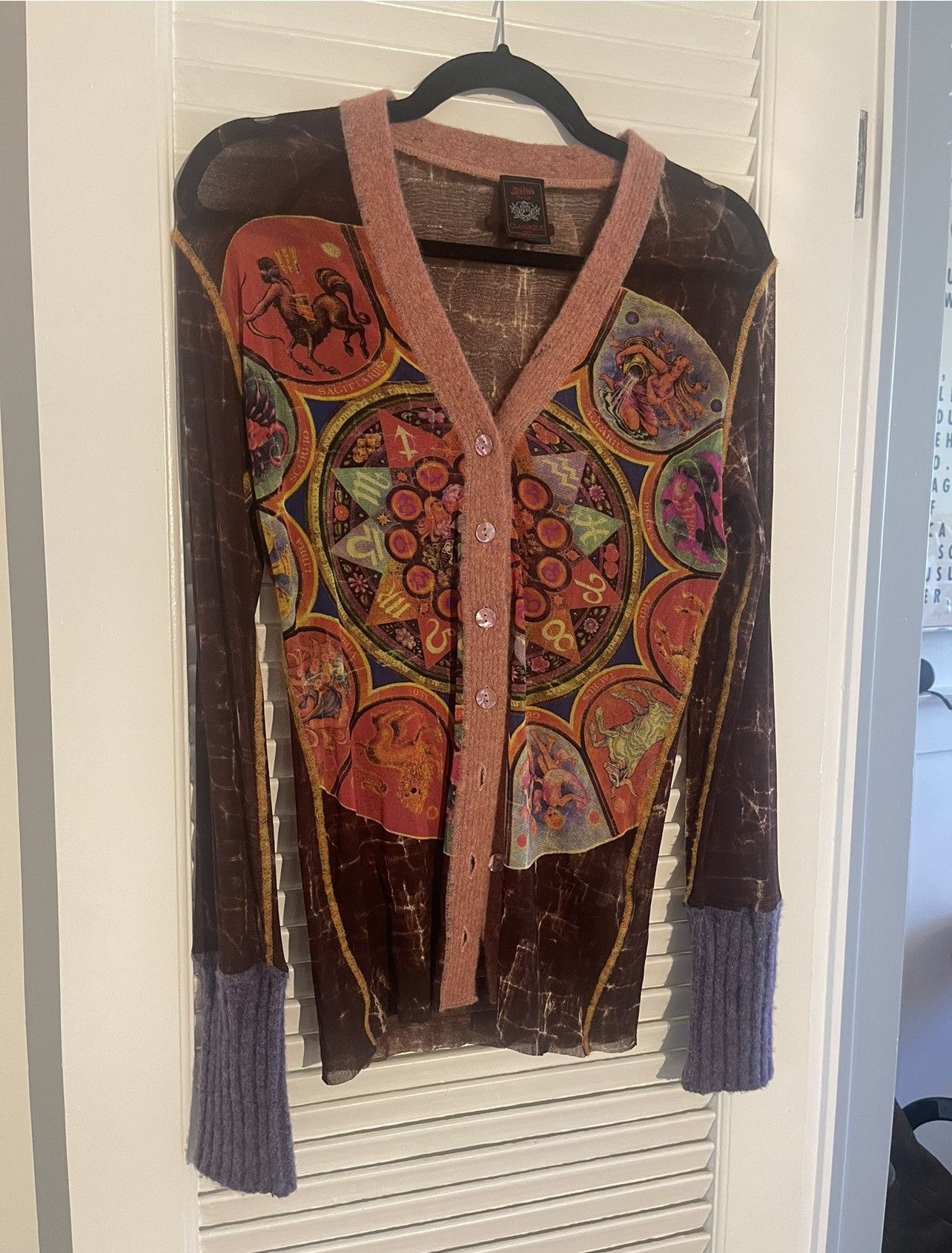 Jean Paul Gaultier Jean Paul Gaultier Astrology Mesh Cardigan 